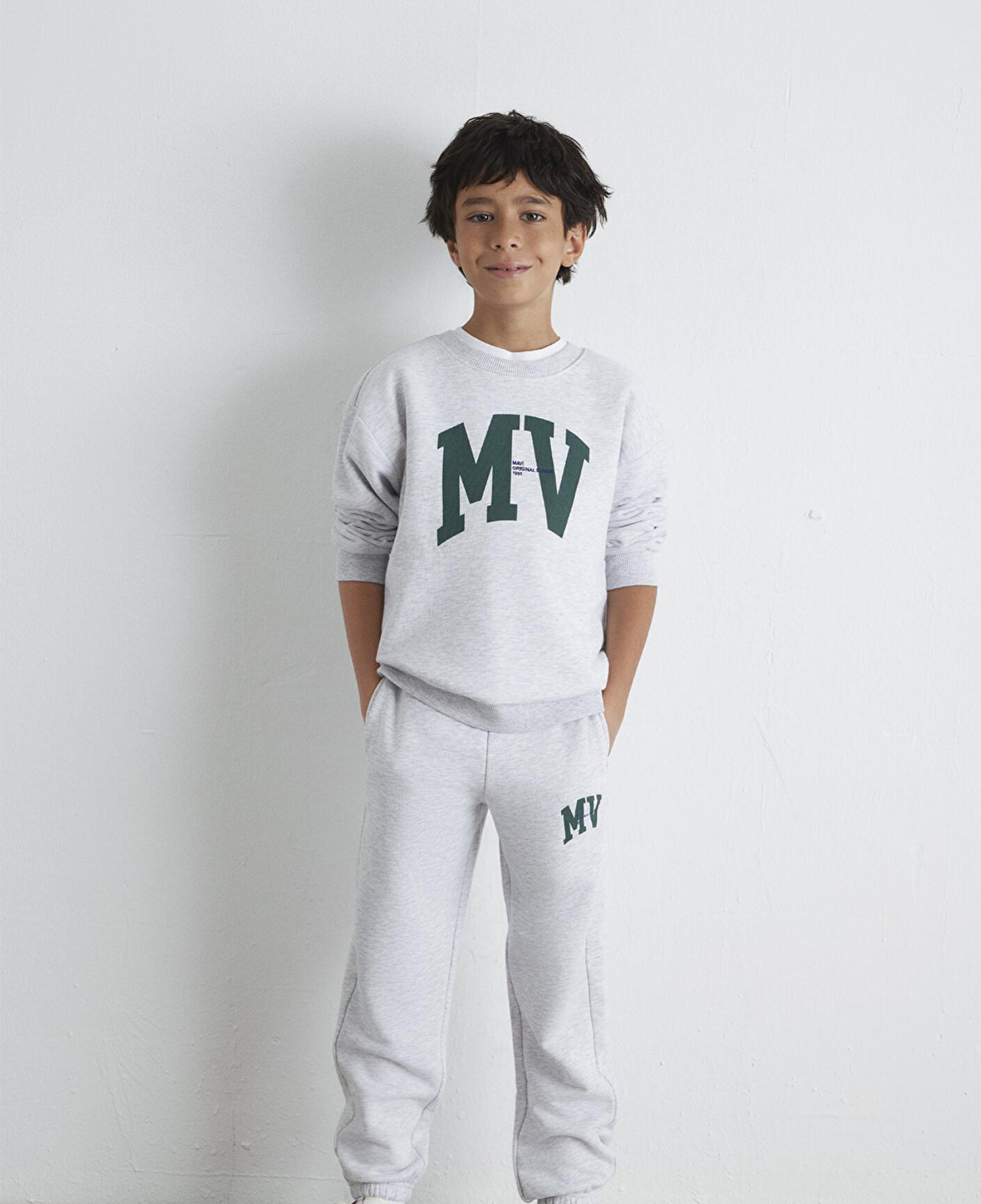 Mavi MV Baskılı Gri Sweatshirt 6S10054-88467