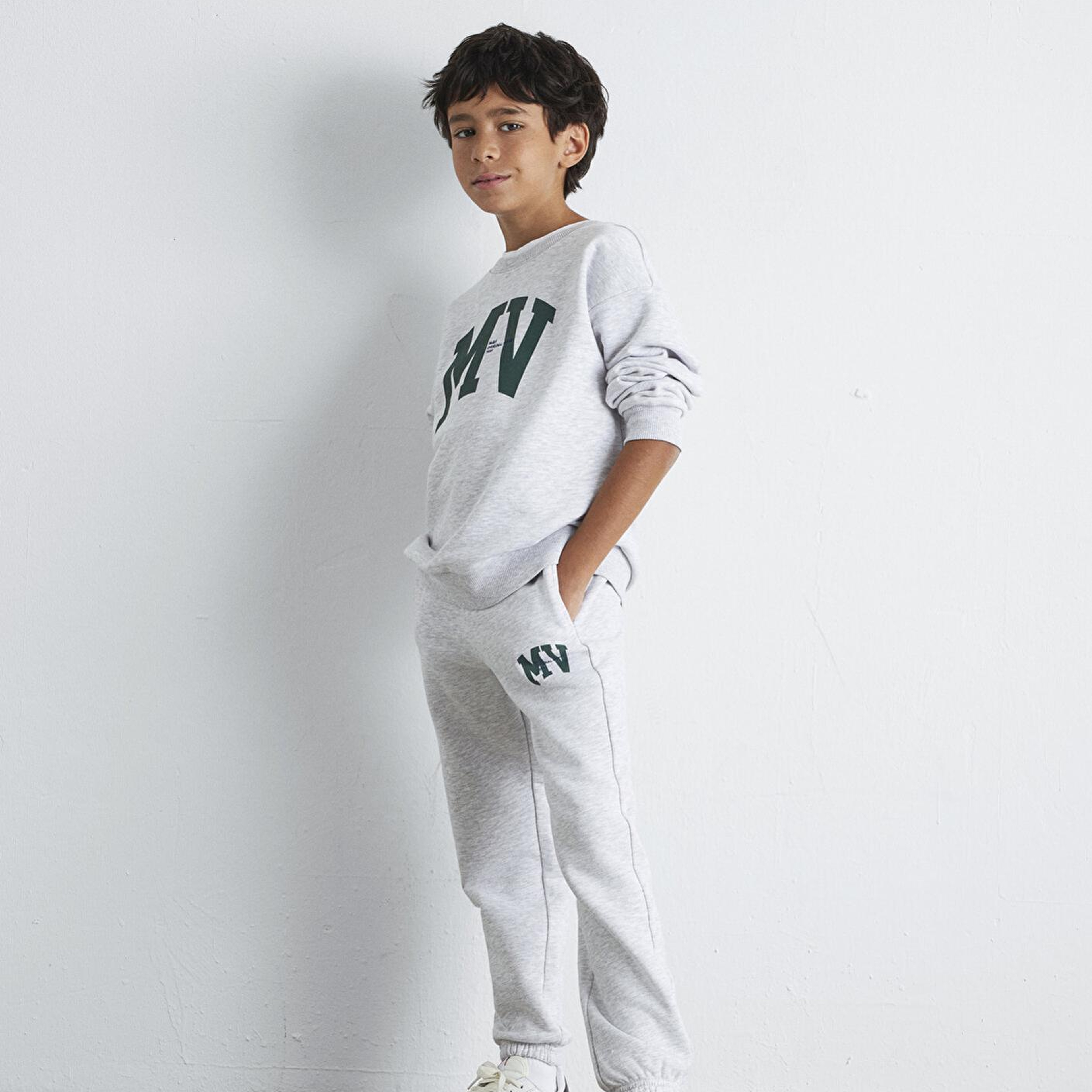 Mavi MV Baskılı Gri Eşofman Altı 6010010-88467