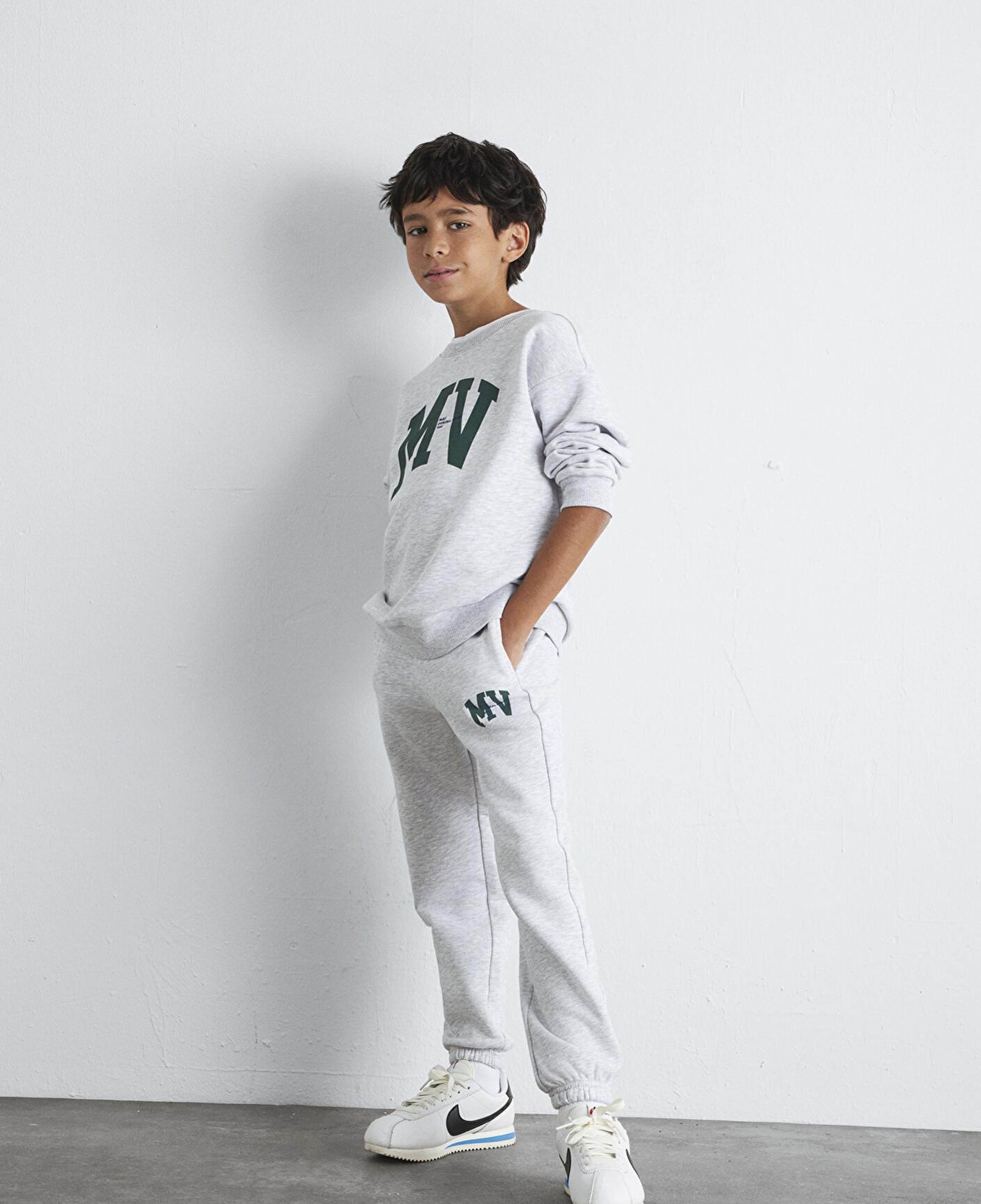 Mavi MV Baskılı Gri Eşofman Altı 6010010-88467