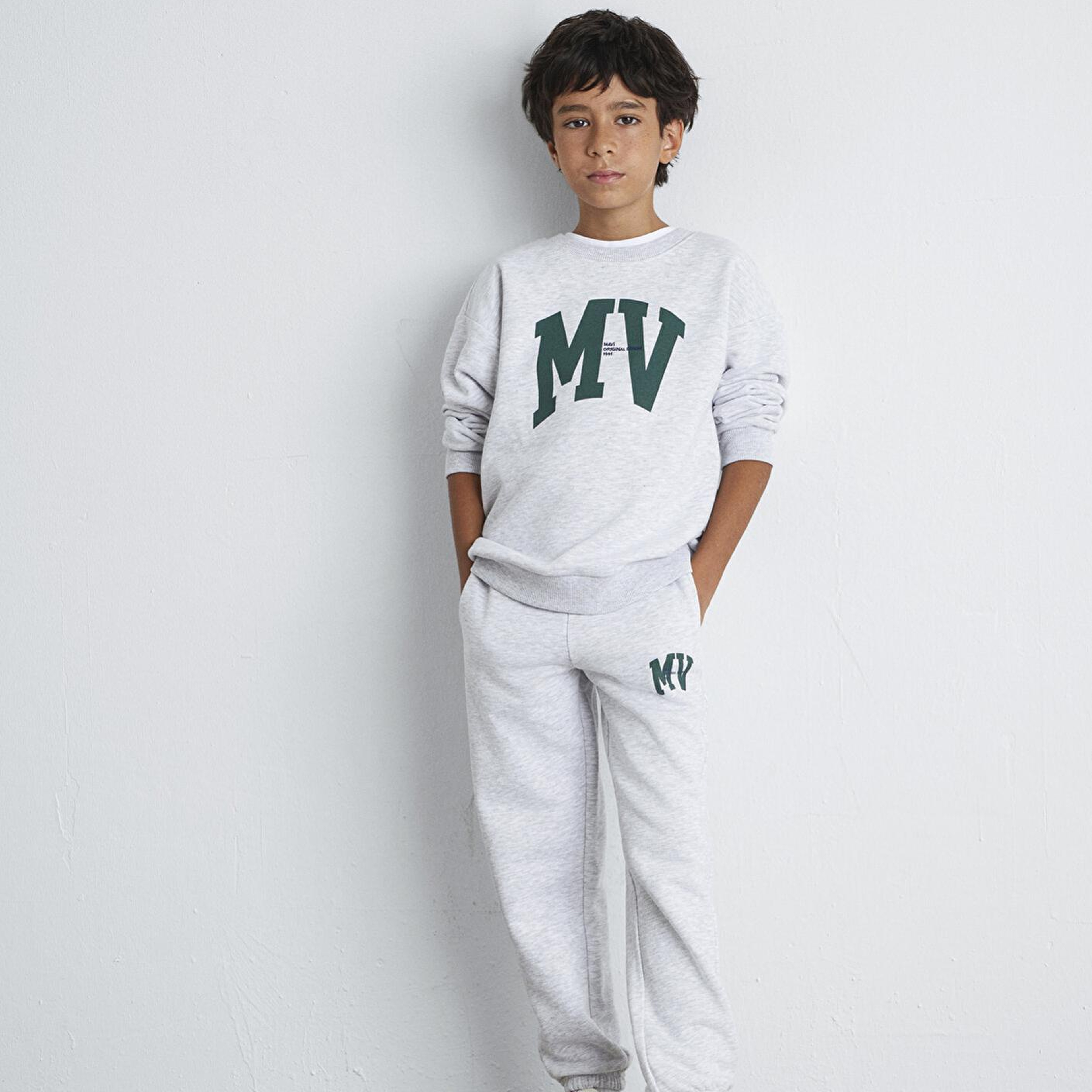 Mavi MV Baskılı Gri Eşofman Altı 6010010-88467