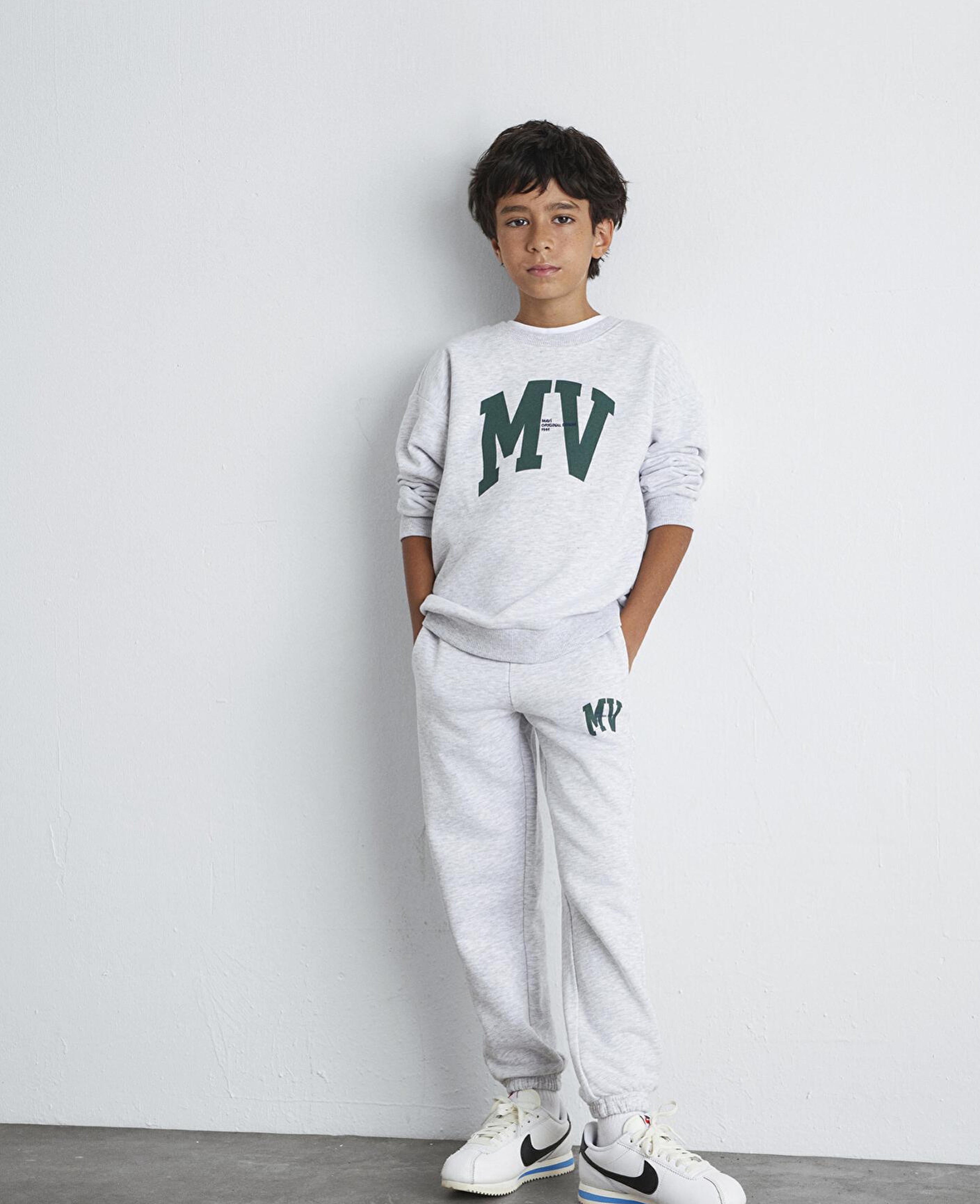 Mavi MV Baskılı Gri Eşofman Altı 6010010-88467