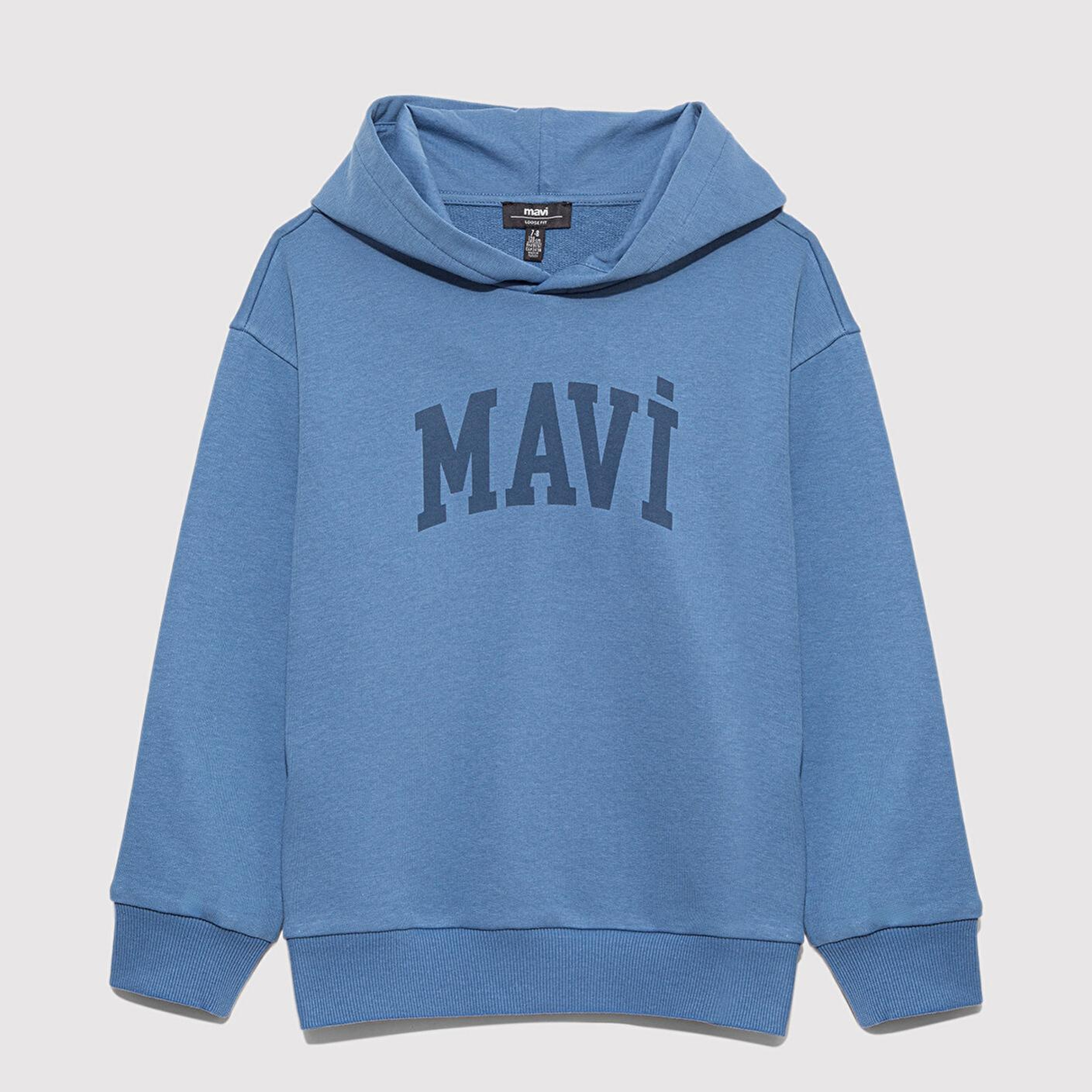 Mavi Mavi Logo Baskılı Mavi Sweatshirt 6S10143-83767