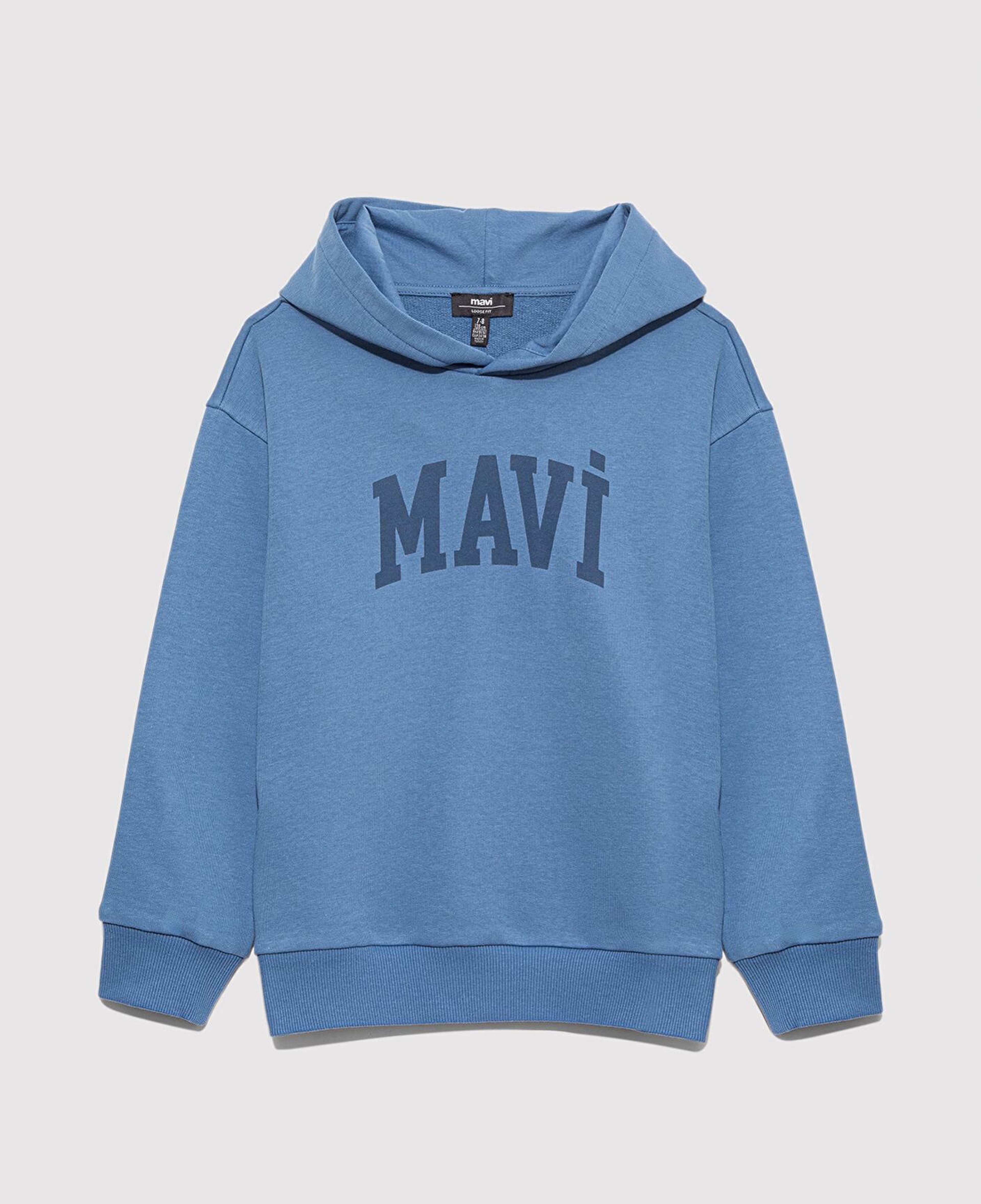 Mavi Mavi Logo Baskılı Mavi Sweatshirt 6S10143-83767