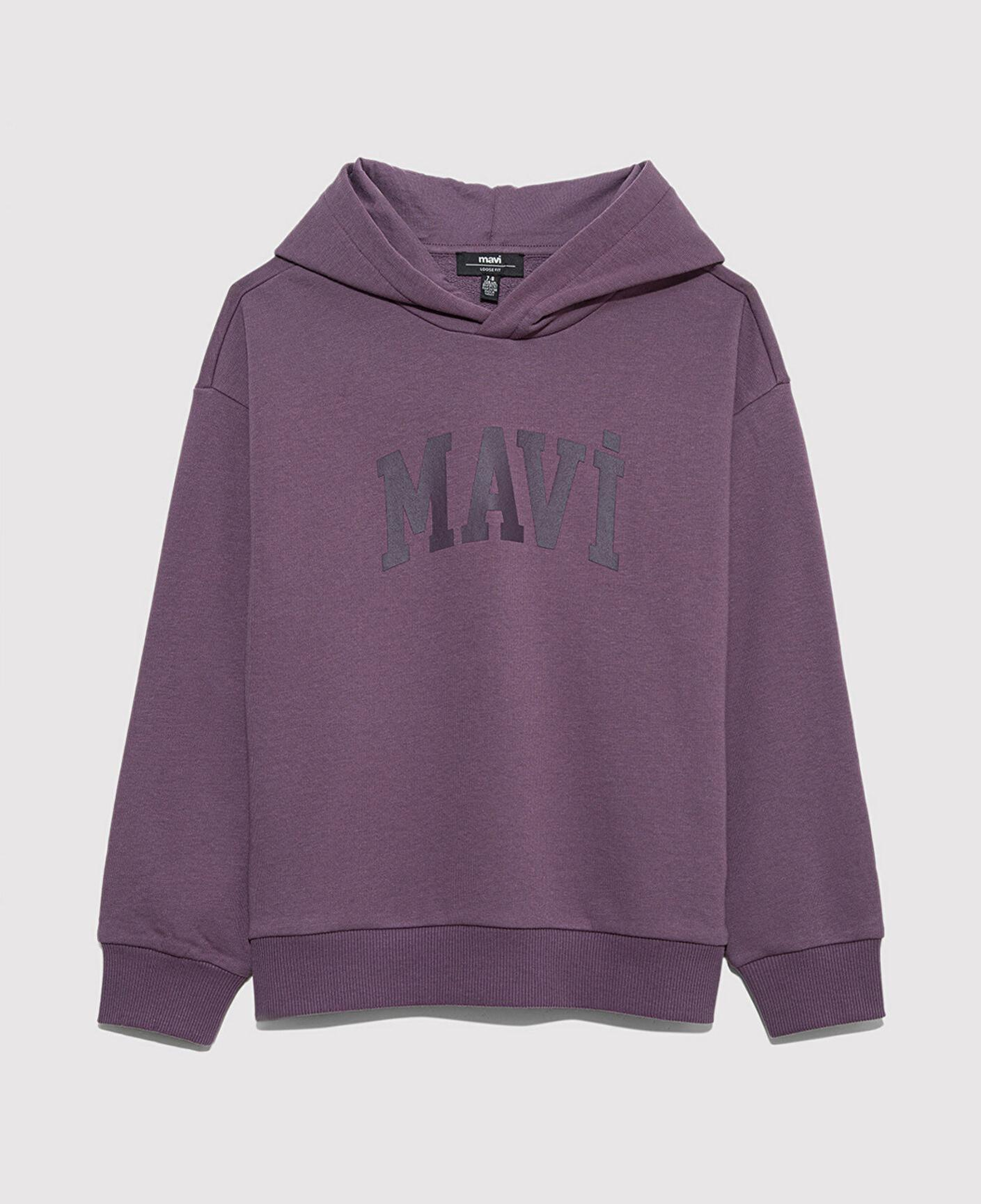 Mavi Mavi Logo Baskılı Mor Sweatshirt 6S10143-70656