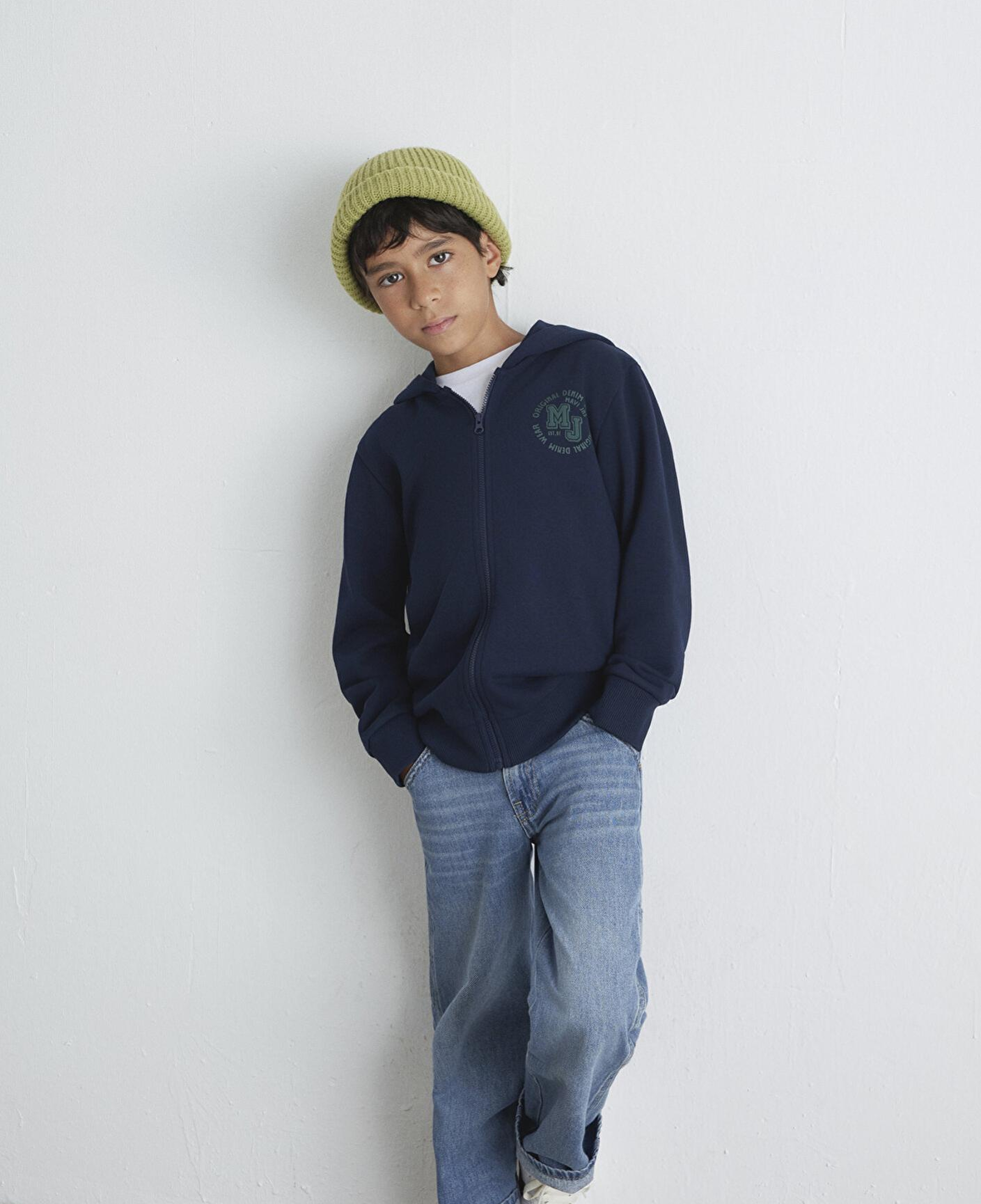 Mavi MJ Baskılı Lacivert Sweatshirt 6S10127-82318