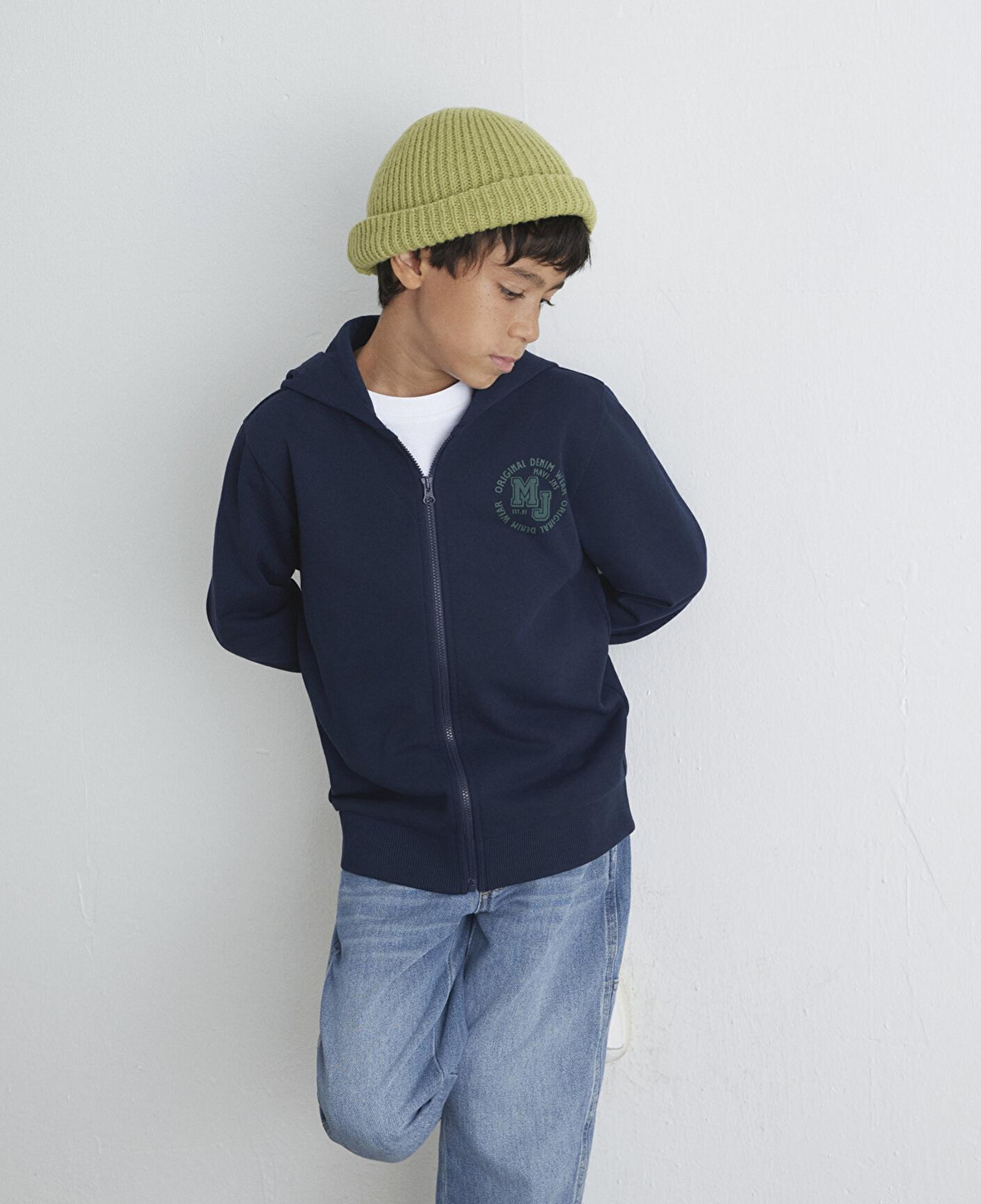 Mavi MJ Baskılı Lacivert Sweatshirt 6S10127-82318