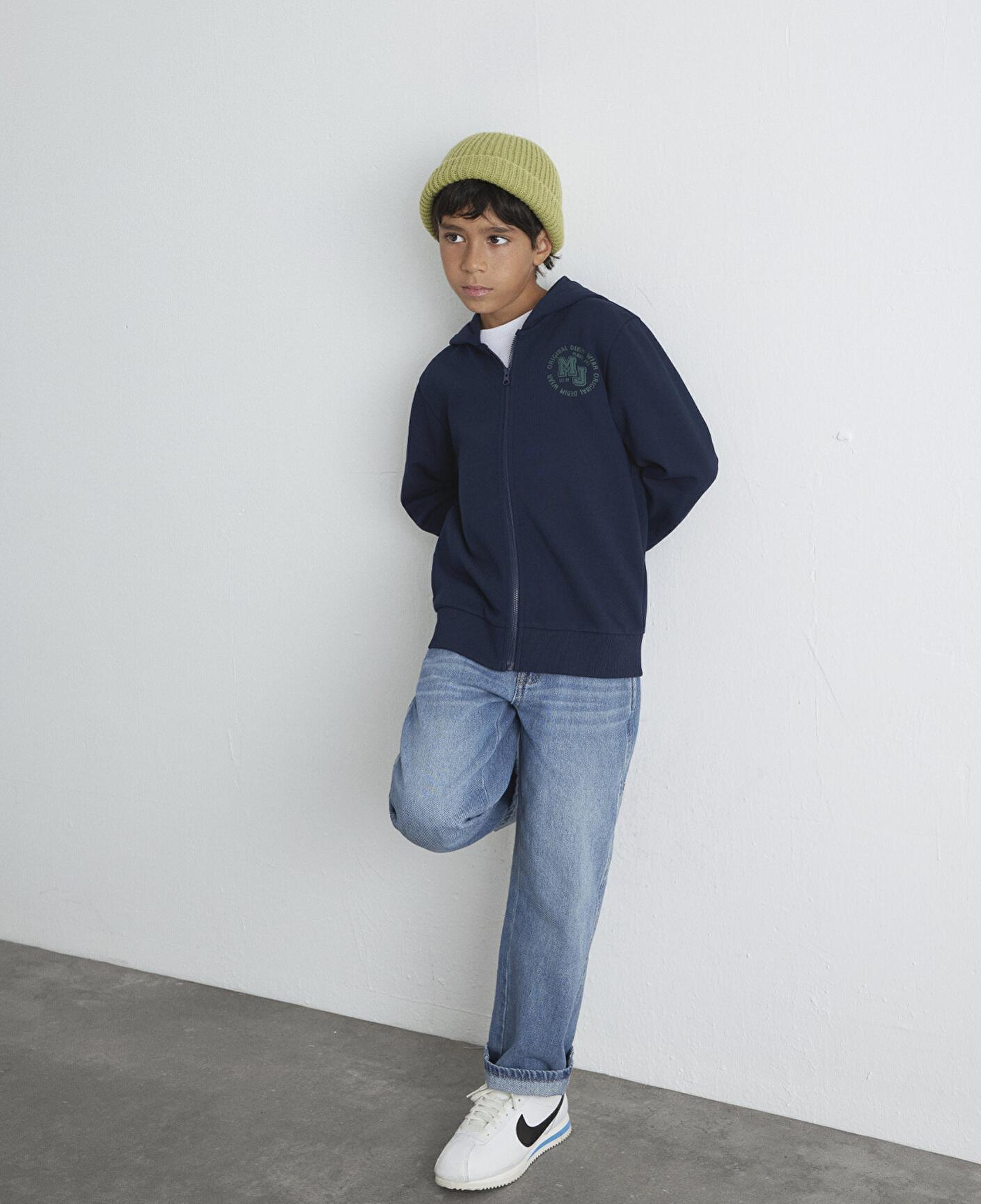 Mavi MJ Baskılı Lacivert Sweatshirt 6S10127-82318