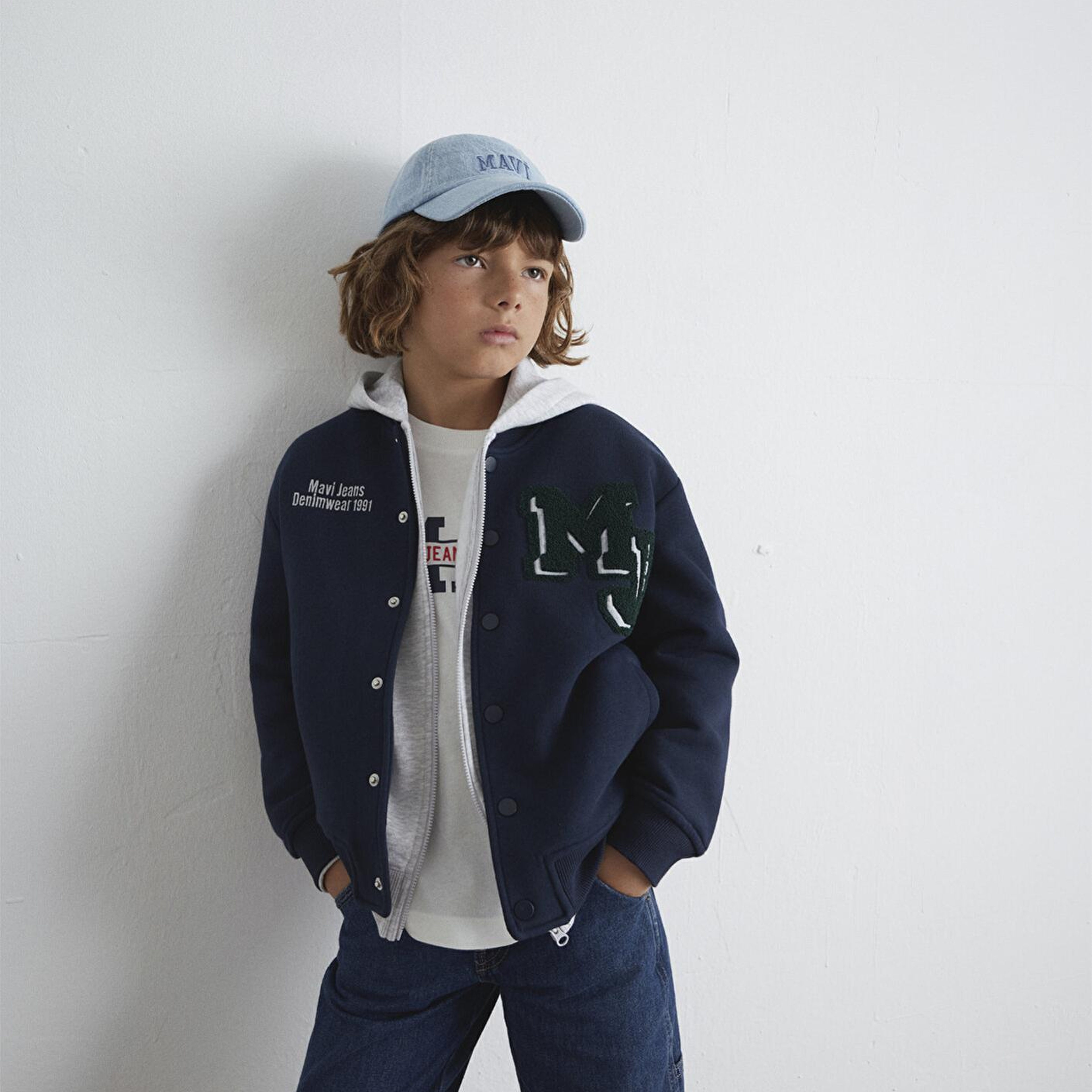 Mavi MJ Logo Patchli Lacivert Bomber Ceket 6S10121-82318