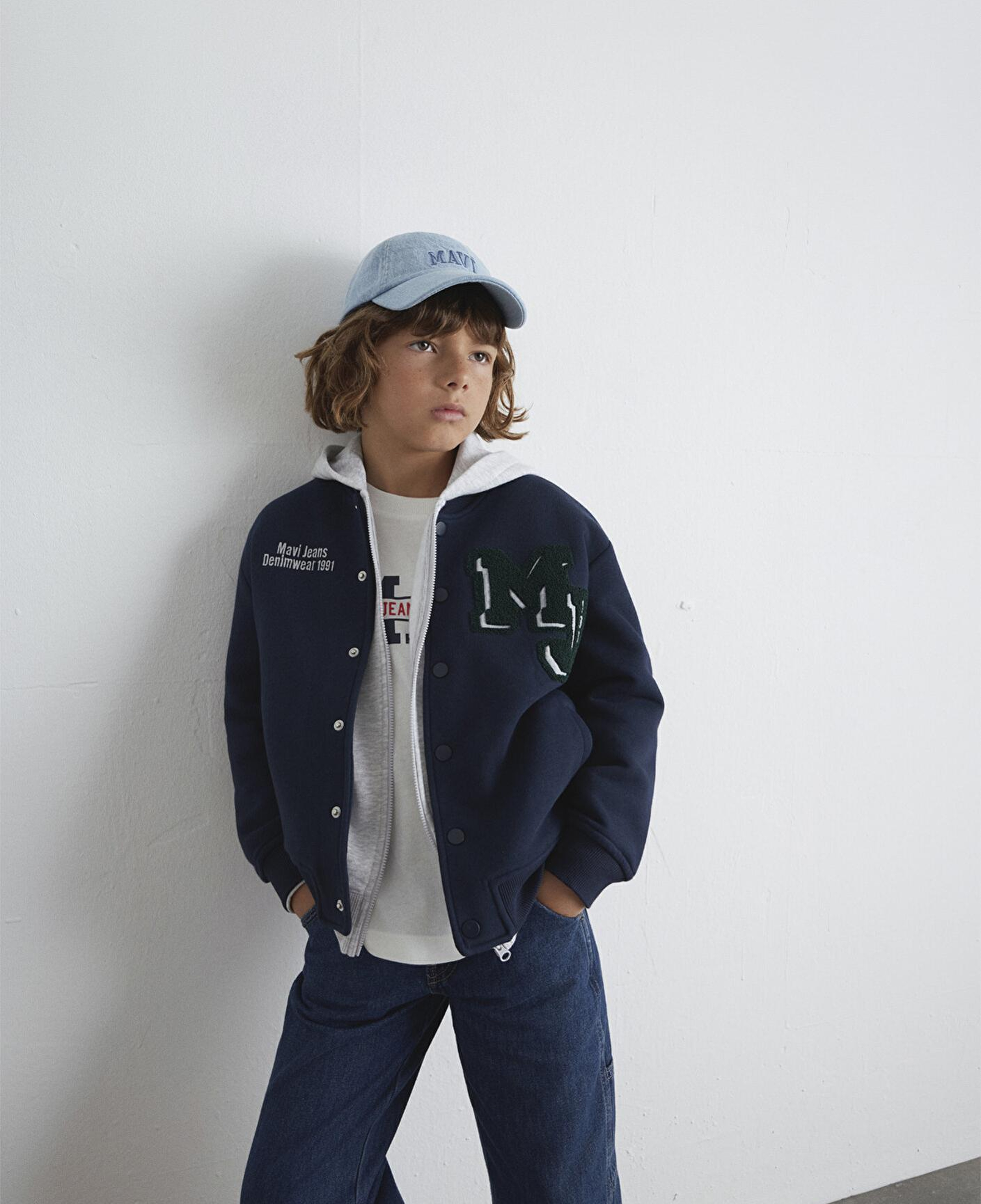 Mavi MJ Logo Patchli Lacivert Bomber Ceket 6S10121-82318