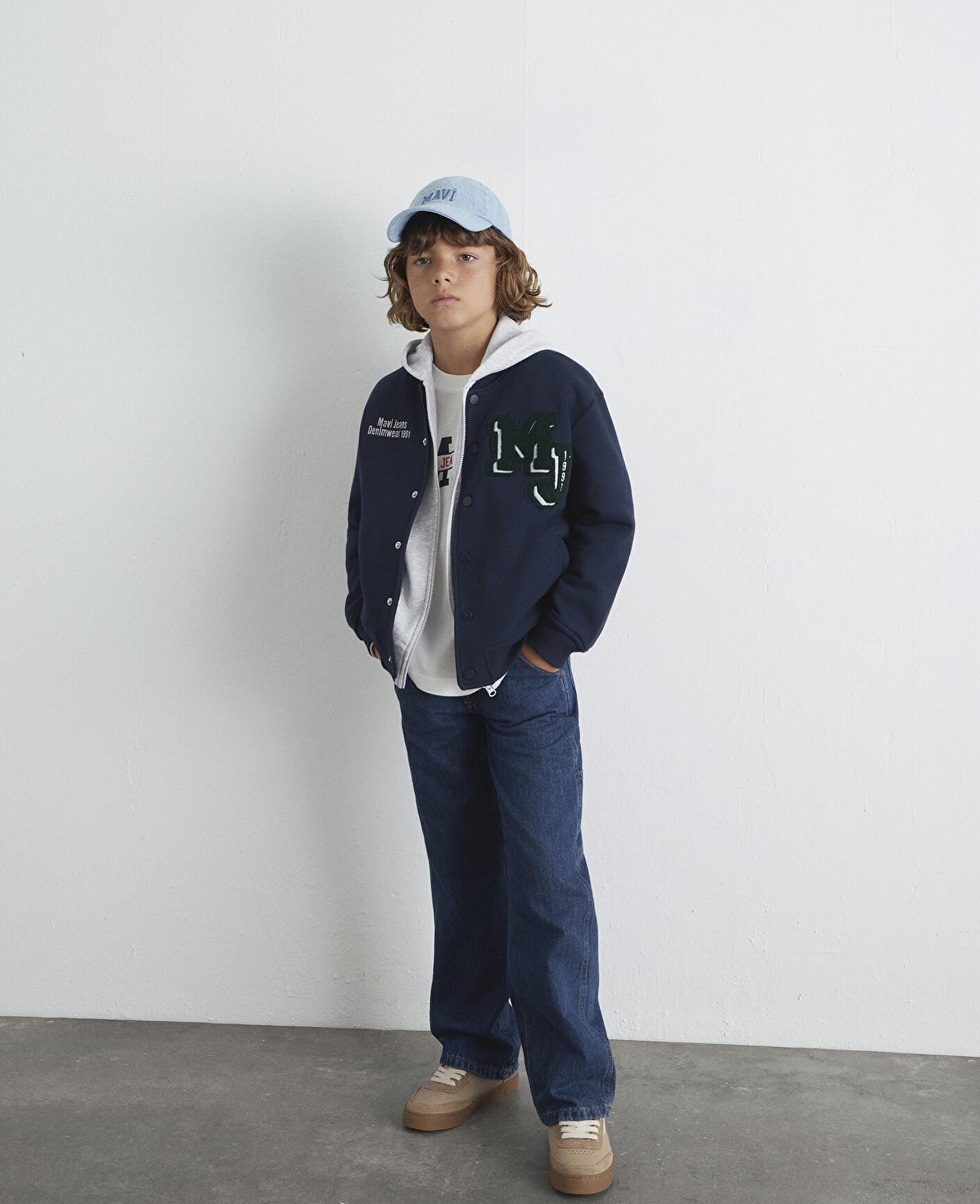 Mavi MJ Logo Patchli Lacivert Bomber Ceket 6S10121-82318