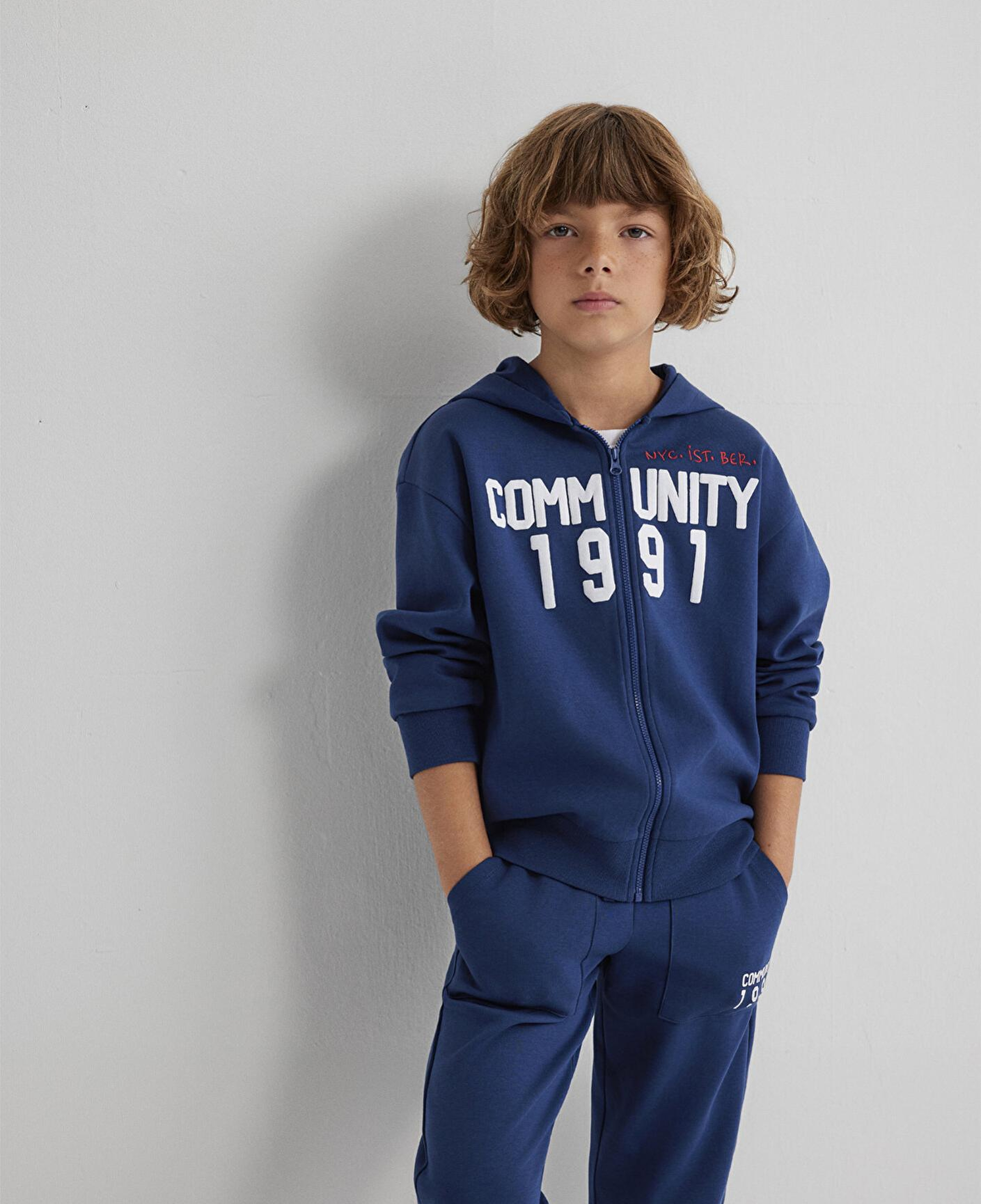 Mavi Fermuarlı Lacivert Sweatshirt 6S10119-70721