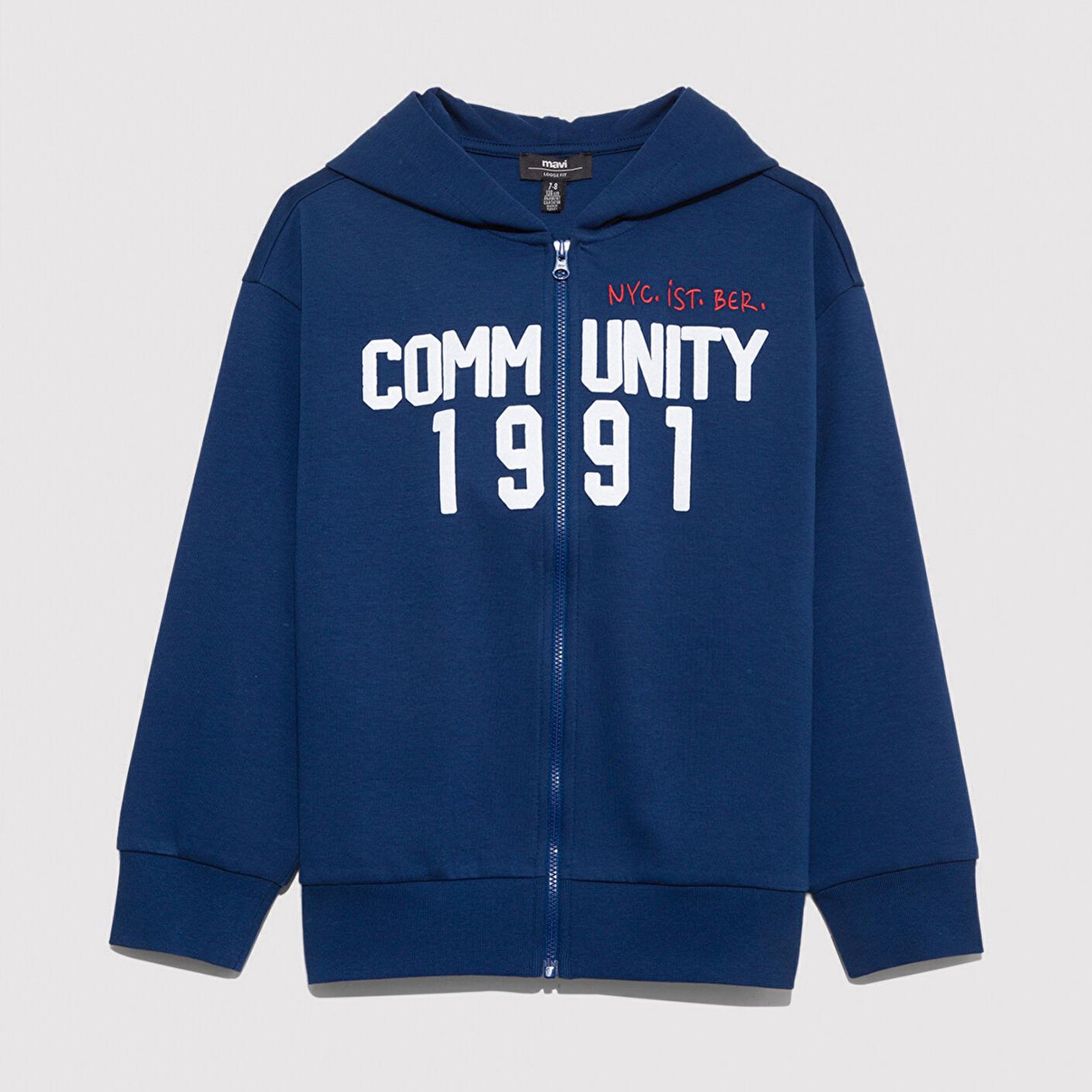 Mavi Fermuarlı Lacivert Sweatshirt 6S10119-70721