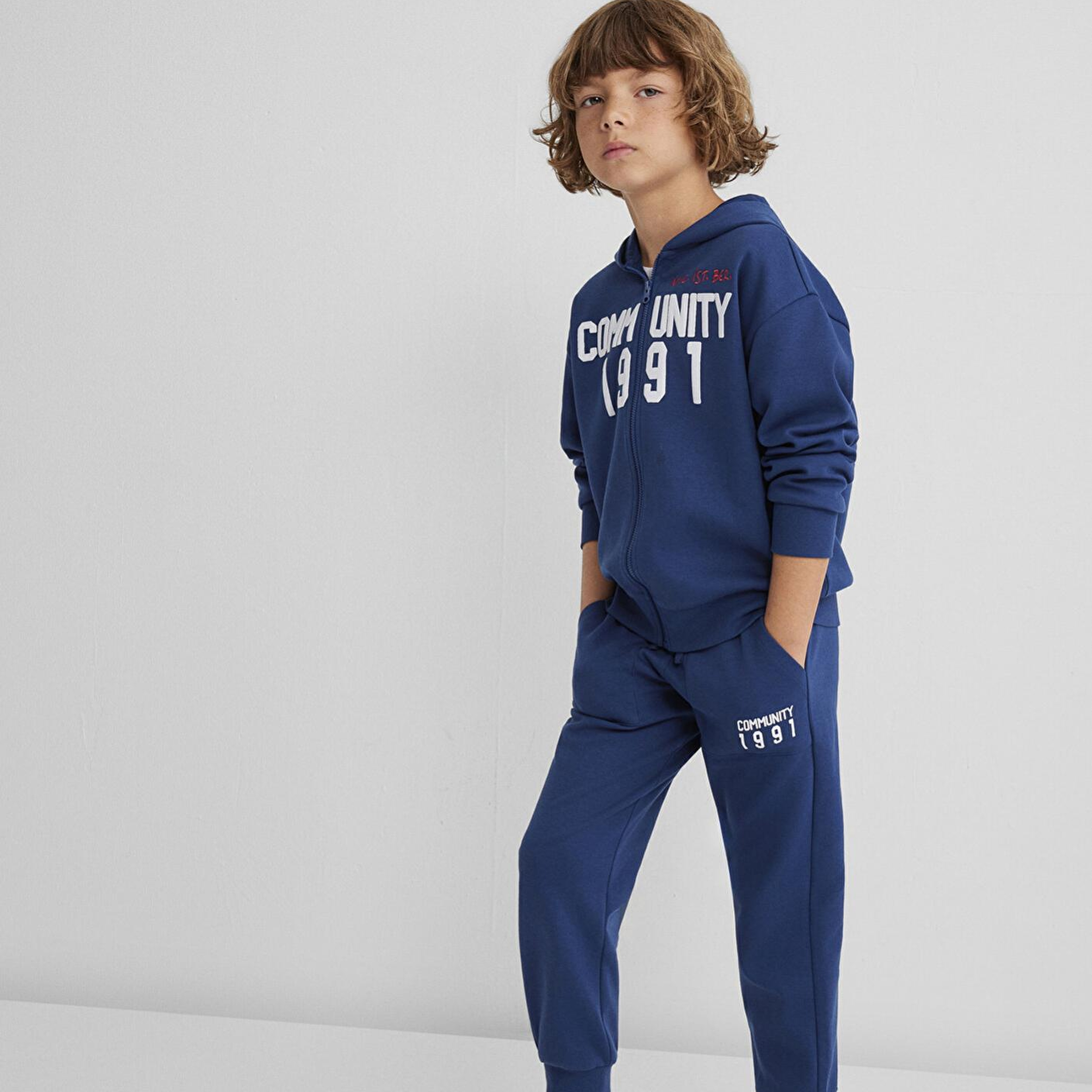 Mavi Baskılı Lacivert Eşofman Altı 6010018-70721