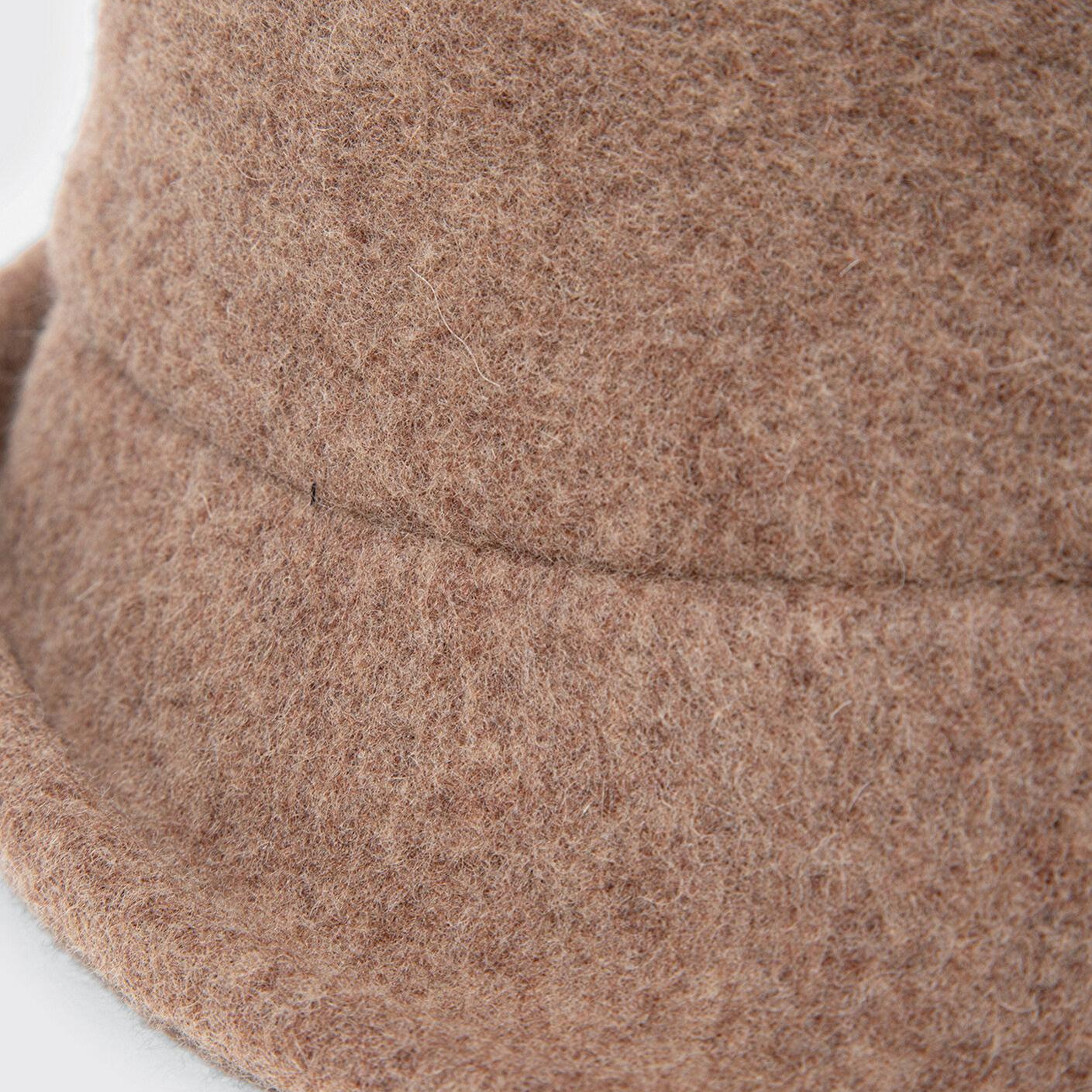 Mavi Yün Karışımlı Kahverengi Şapka 1911759-32164