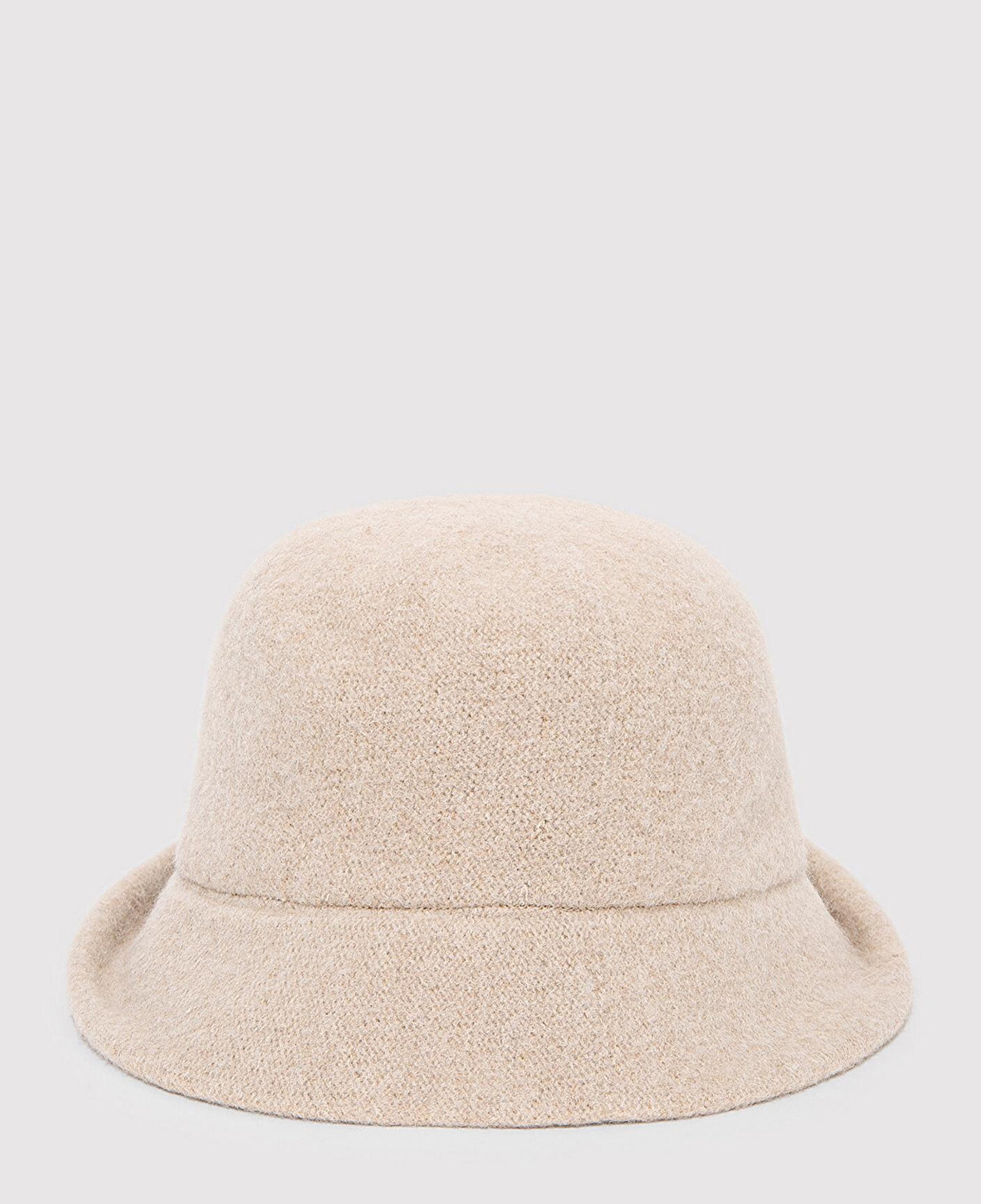 Mavi Yün Karışımlı Bej Şapka 1911759-70055