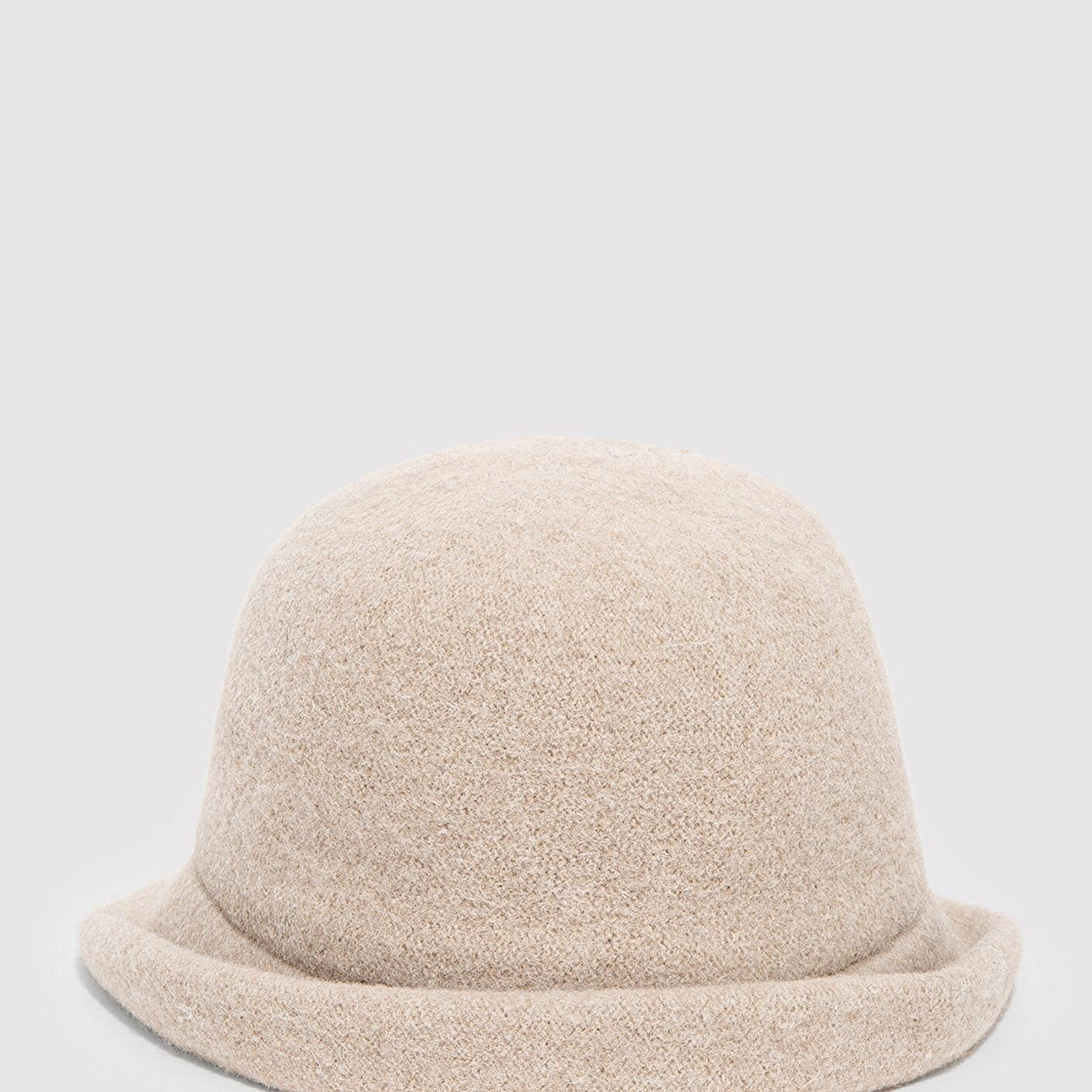 Mavi Yün Karışımlı Bej Şapka 1911759-70055