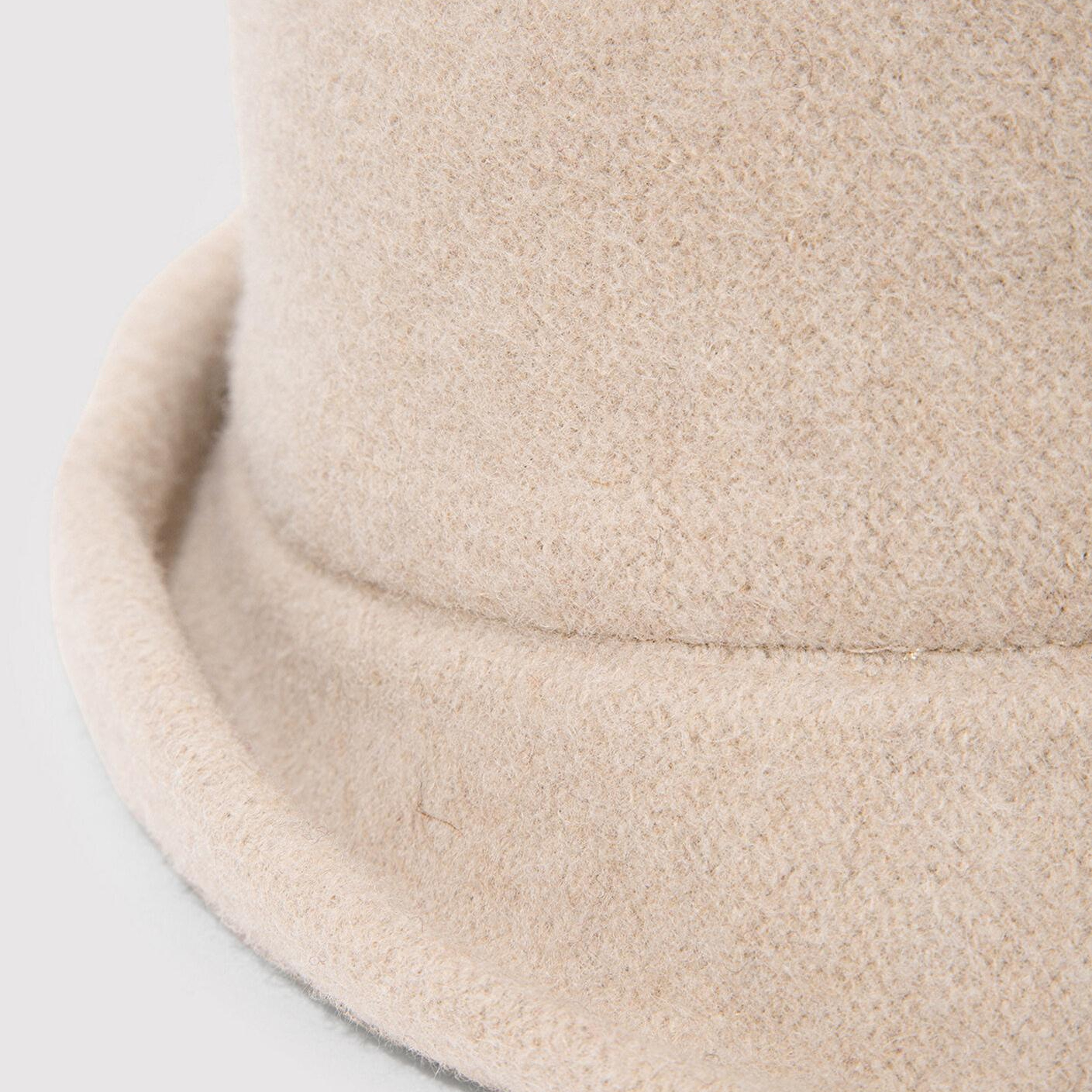 Mavi Yün Karışımlı Bej Şapka 1911759-70055