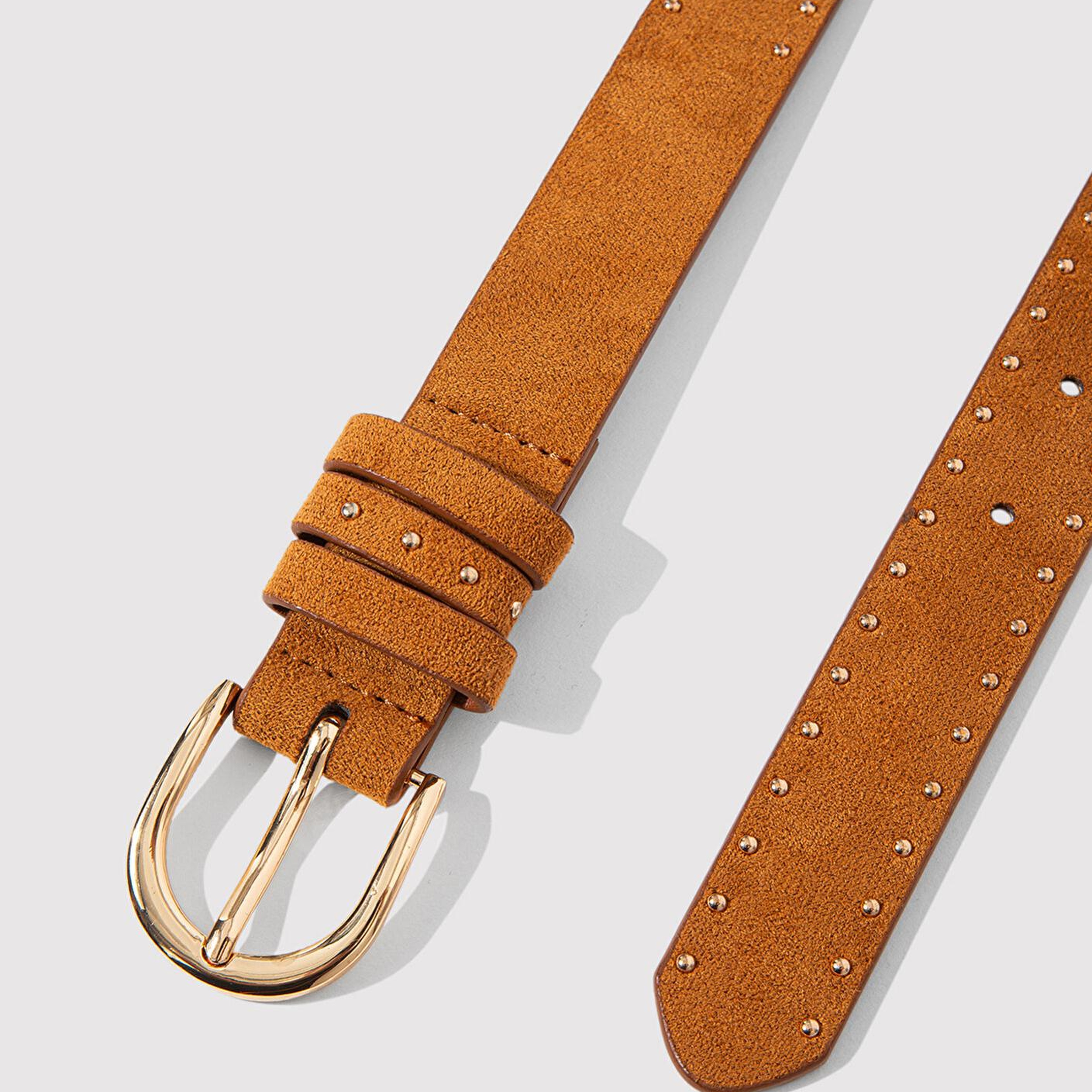 Mavi Kahverengi Suni Süet Deri Kemer 1913580-33653