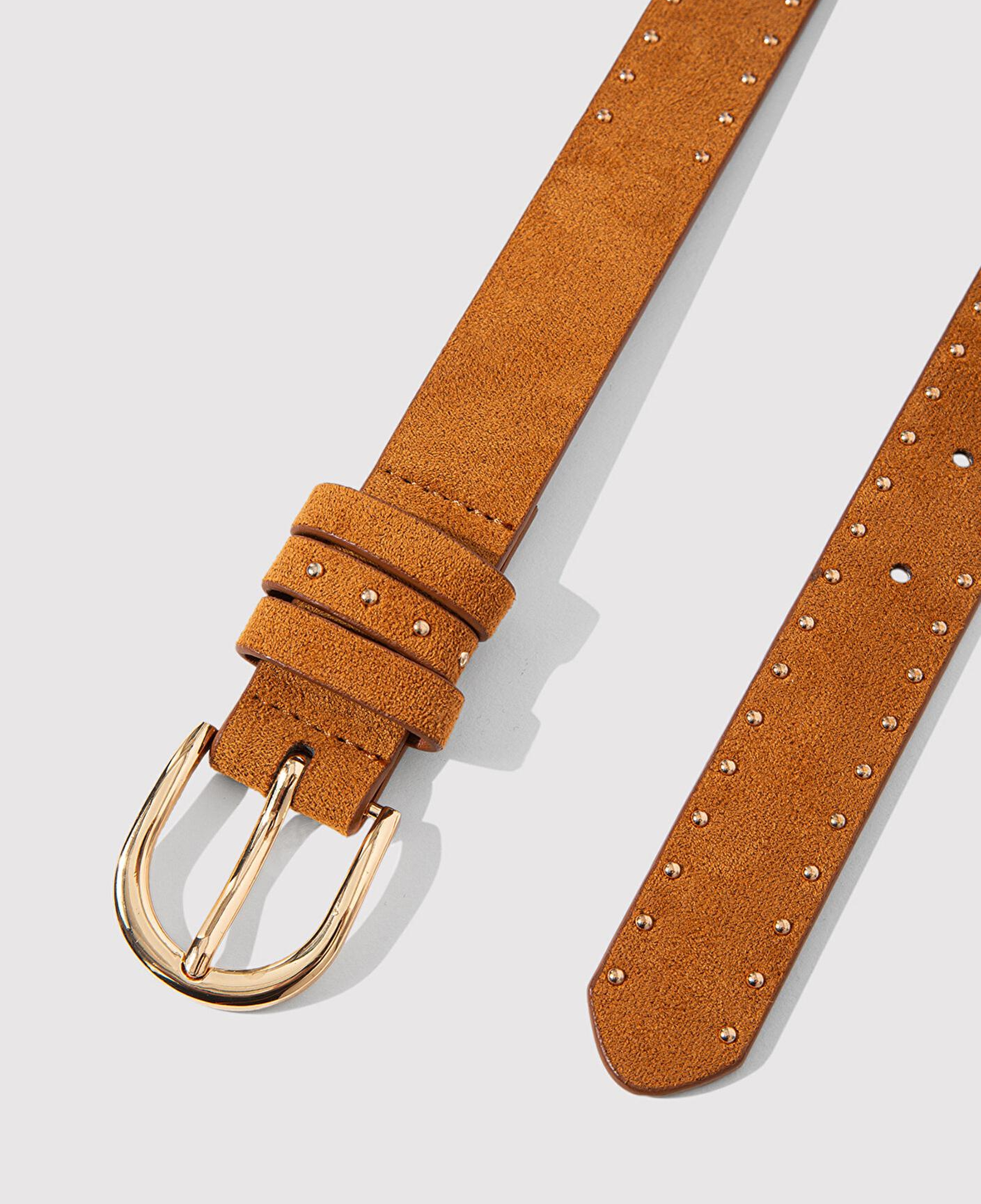 Mavi Kahverengi Suni Süet Deri Kemer 1913580-33653