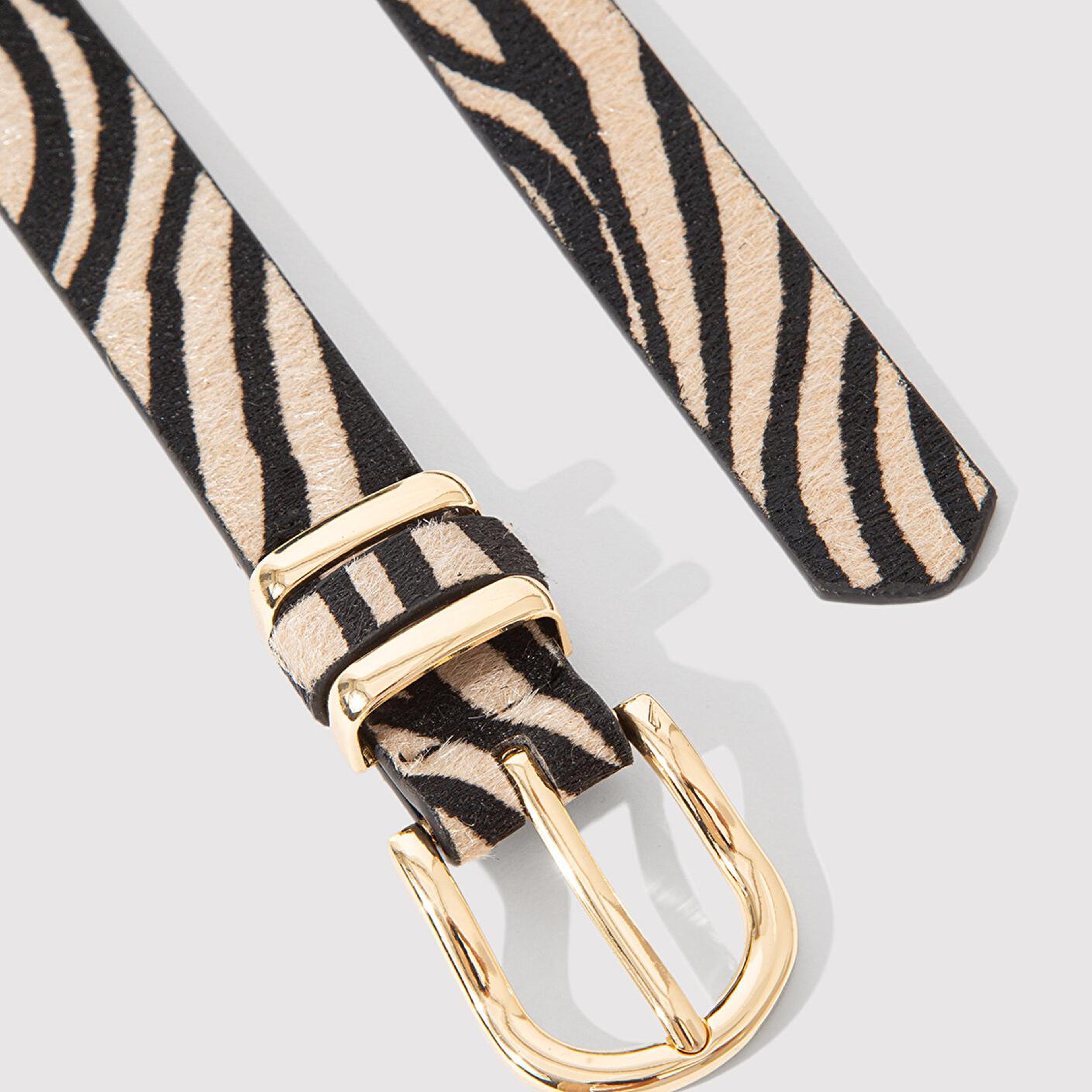 Mavi Zebra Desenli Suni Deri Kemer 1913570-900