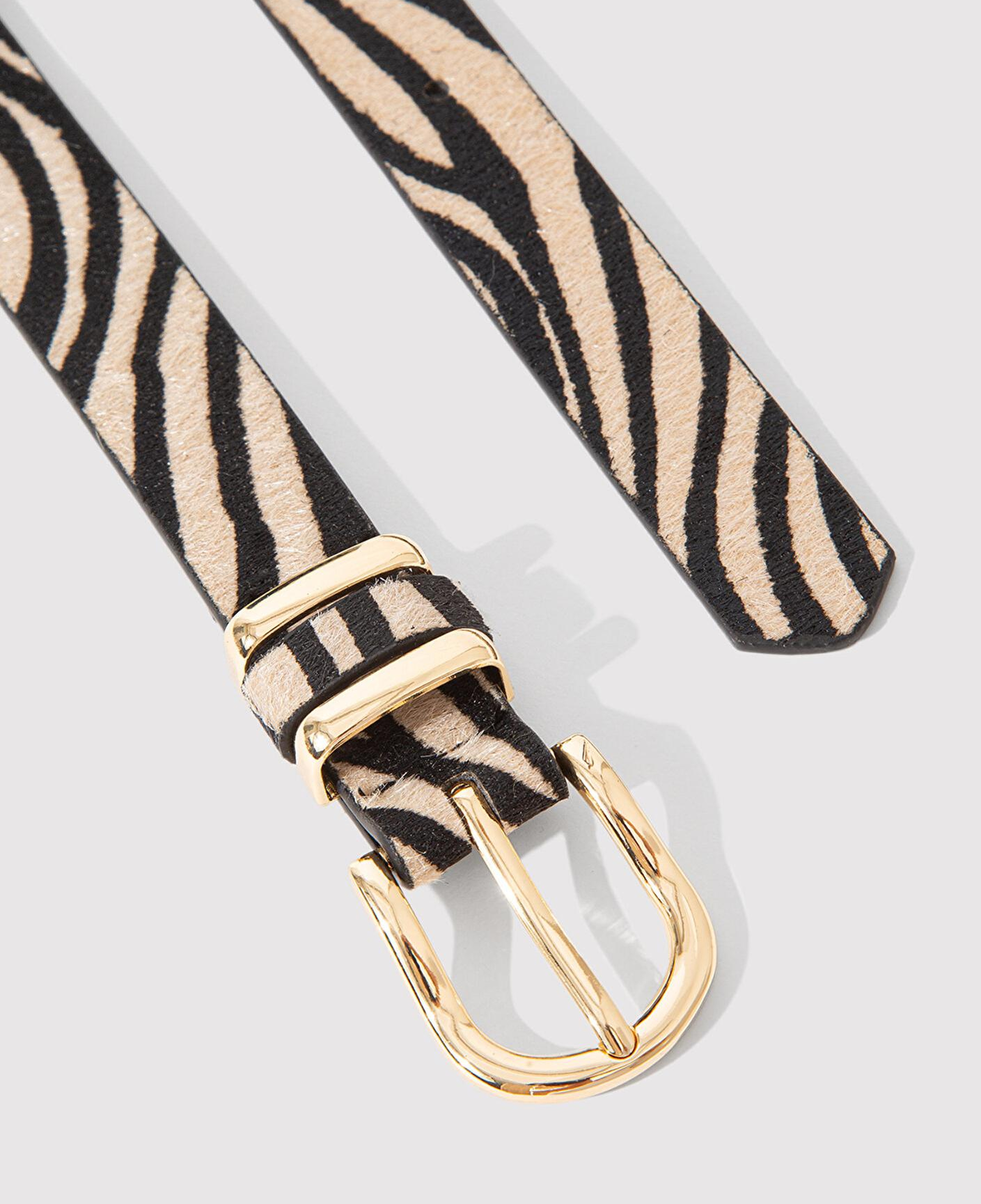 Mavi Zebra Desenli Suni Deri Kemer 1913570-900