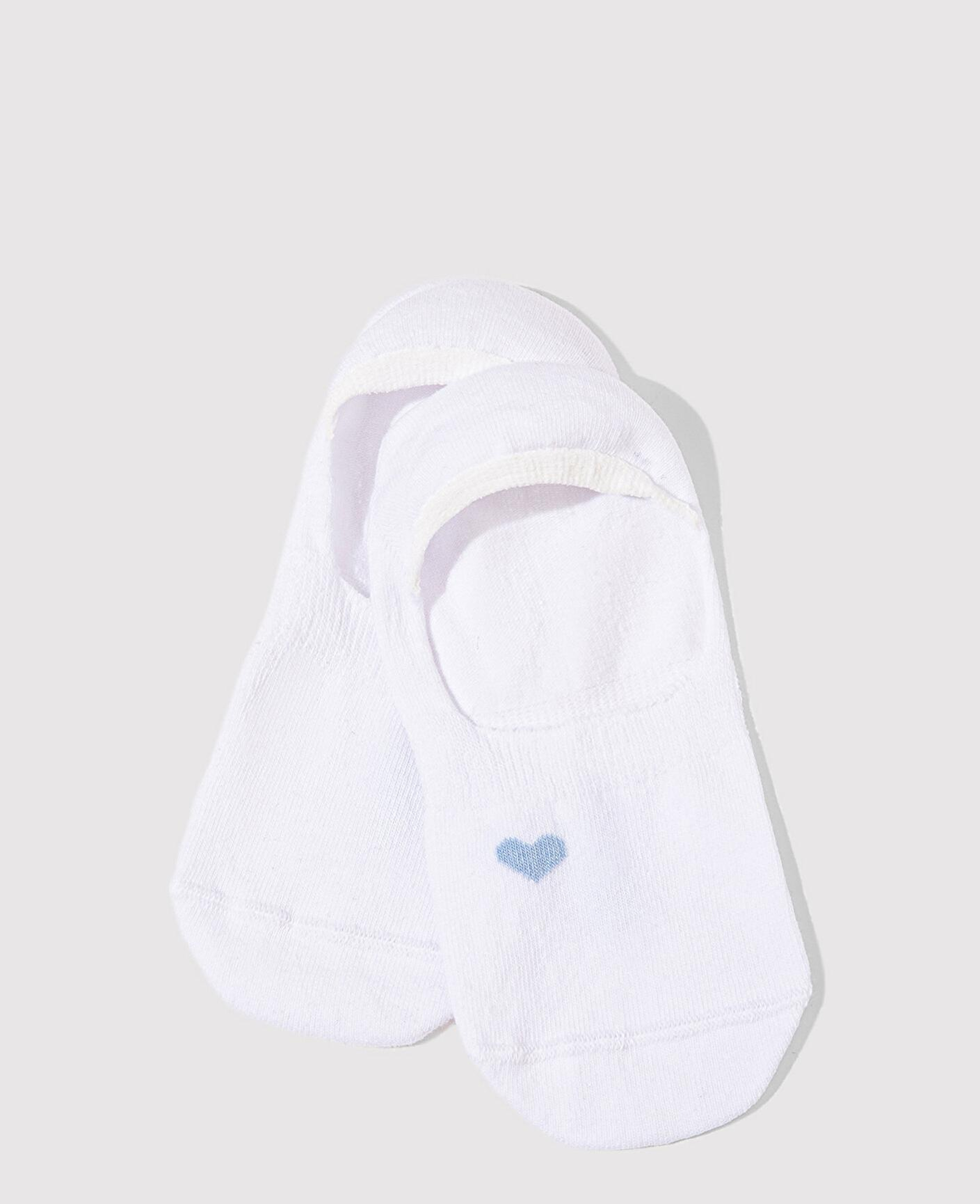 Mavi 2li Kalp Detaylı Babet Çorap 1913553-70775