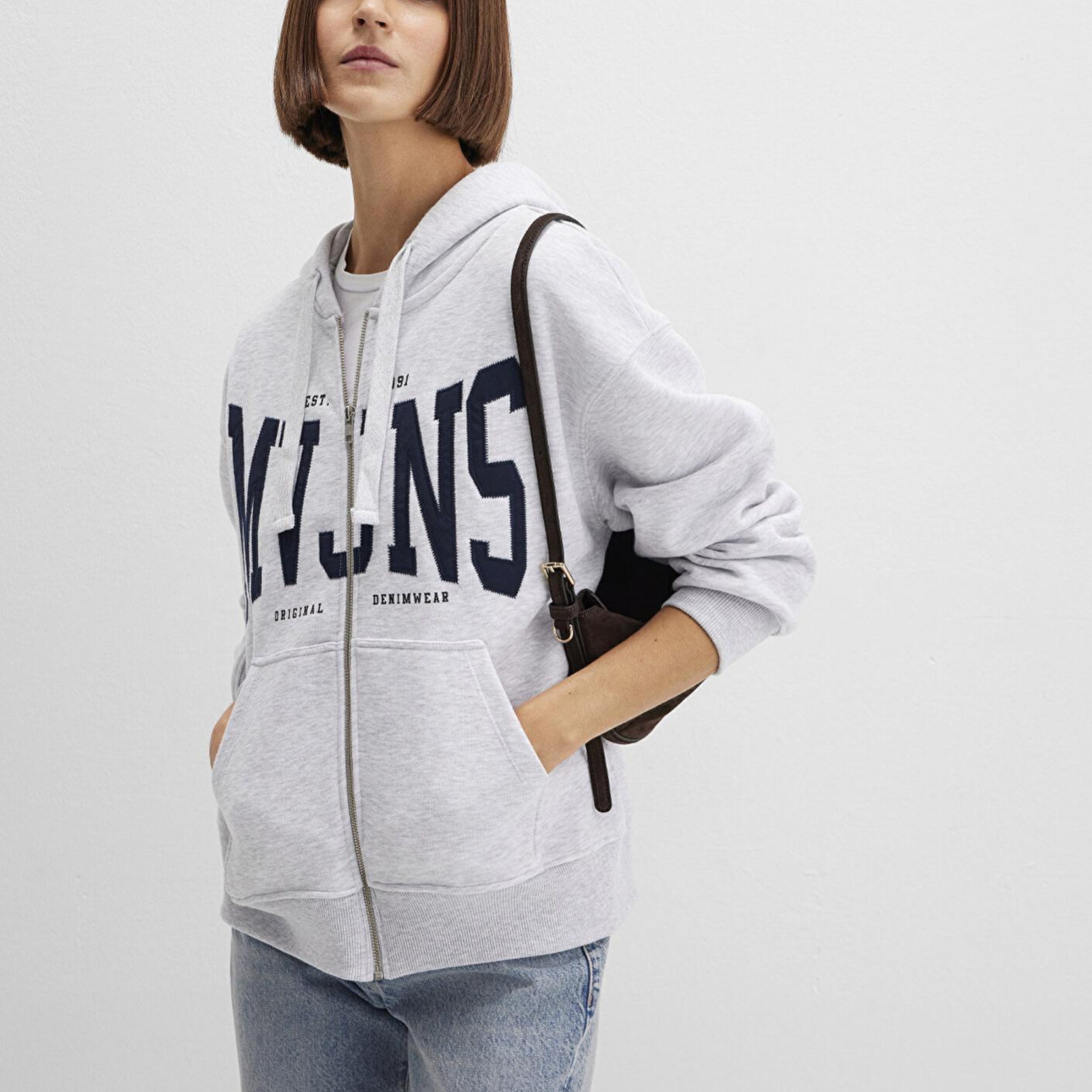Mavi MVJNS Logo Gri Sweatshirt 1S10421-80196