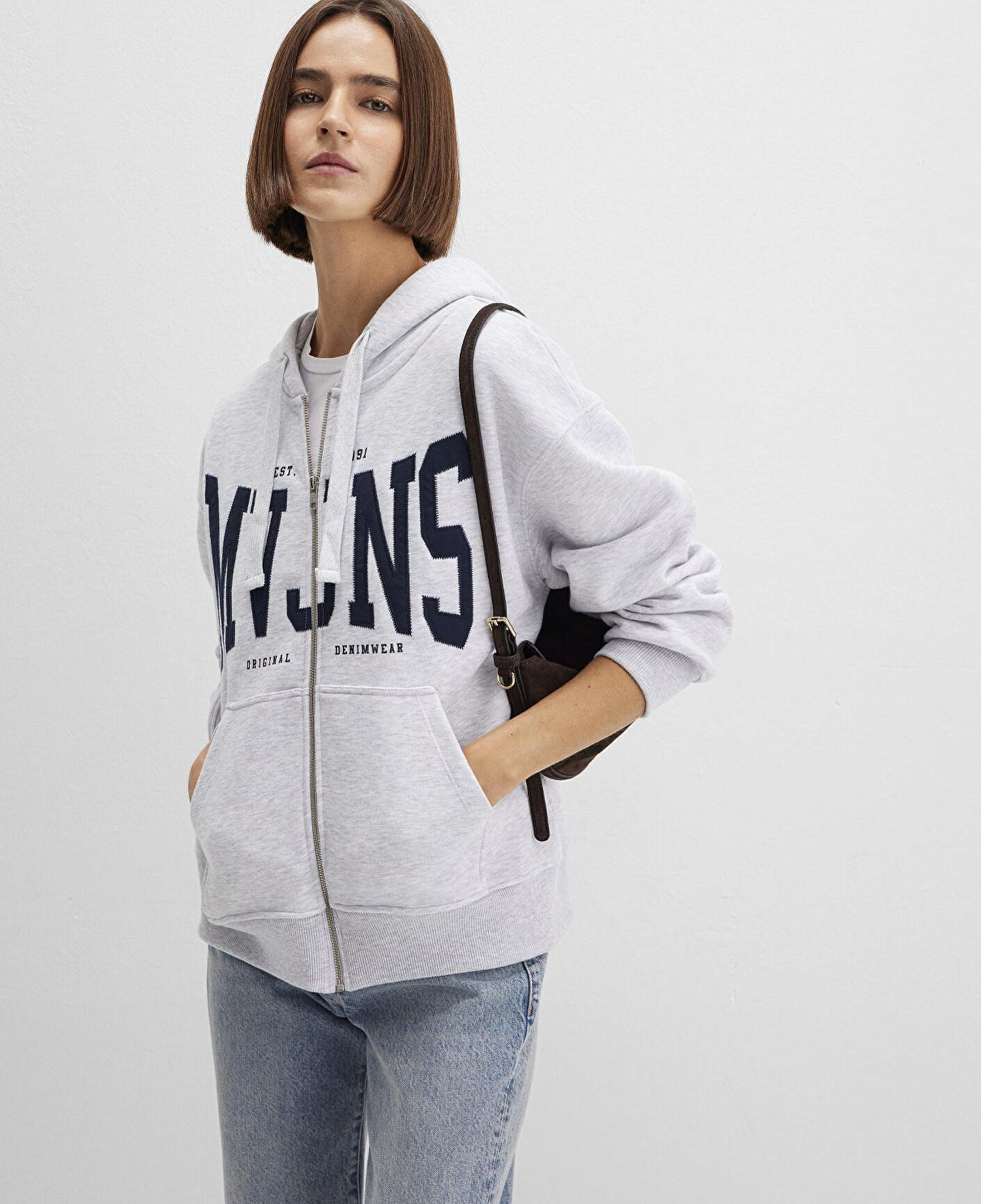 Mavi MVJNS Logo Gri Sweatshirt 1S10421-80196
