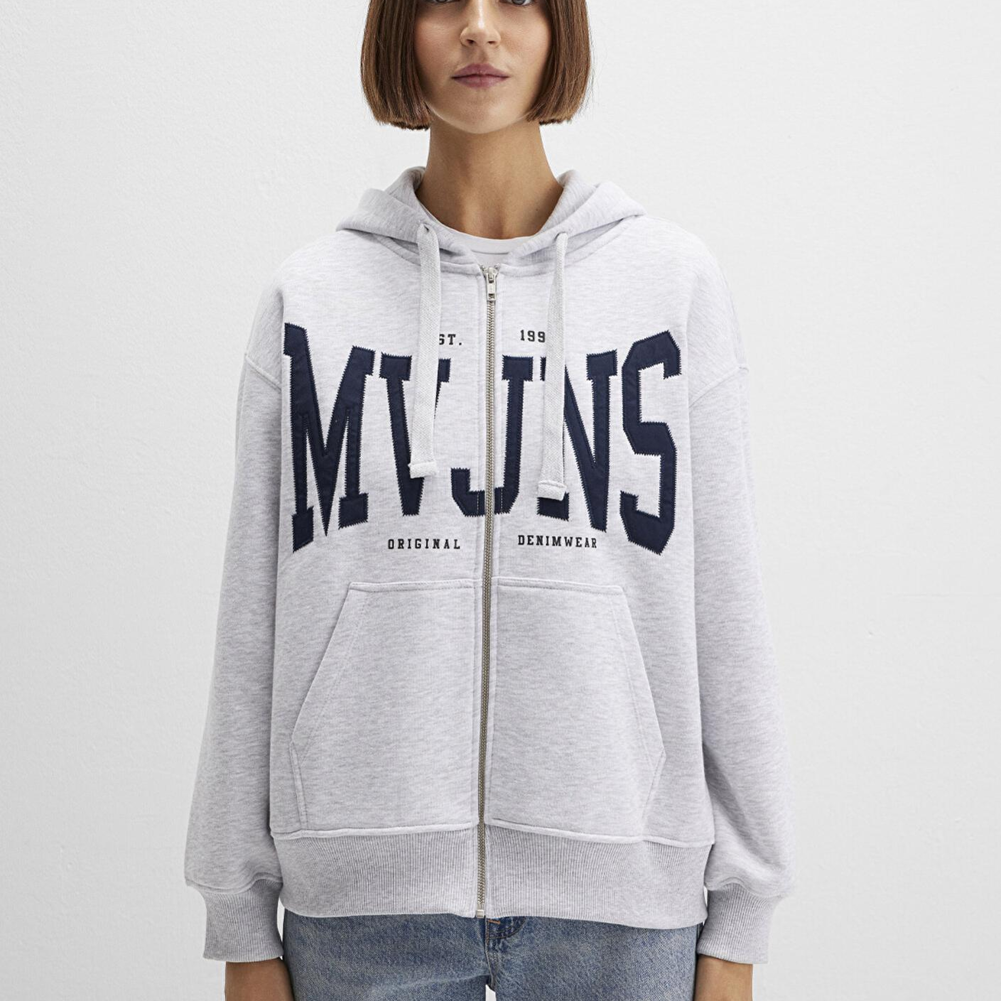 Mavi MVJNS Logo Gri Sweatshirt 1S10421-80196