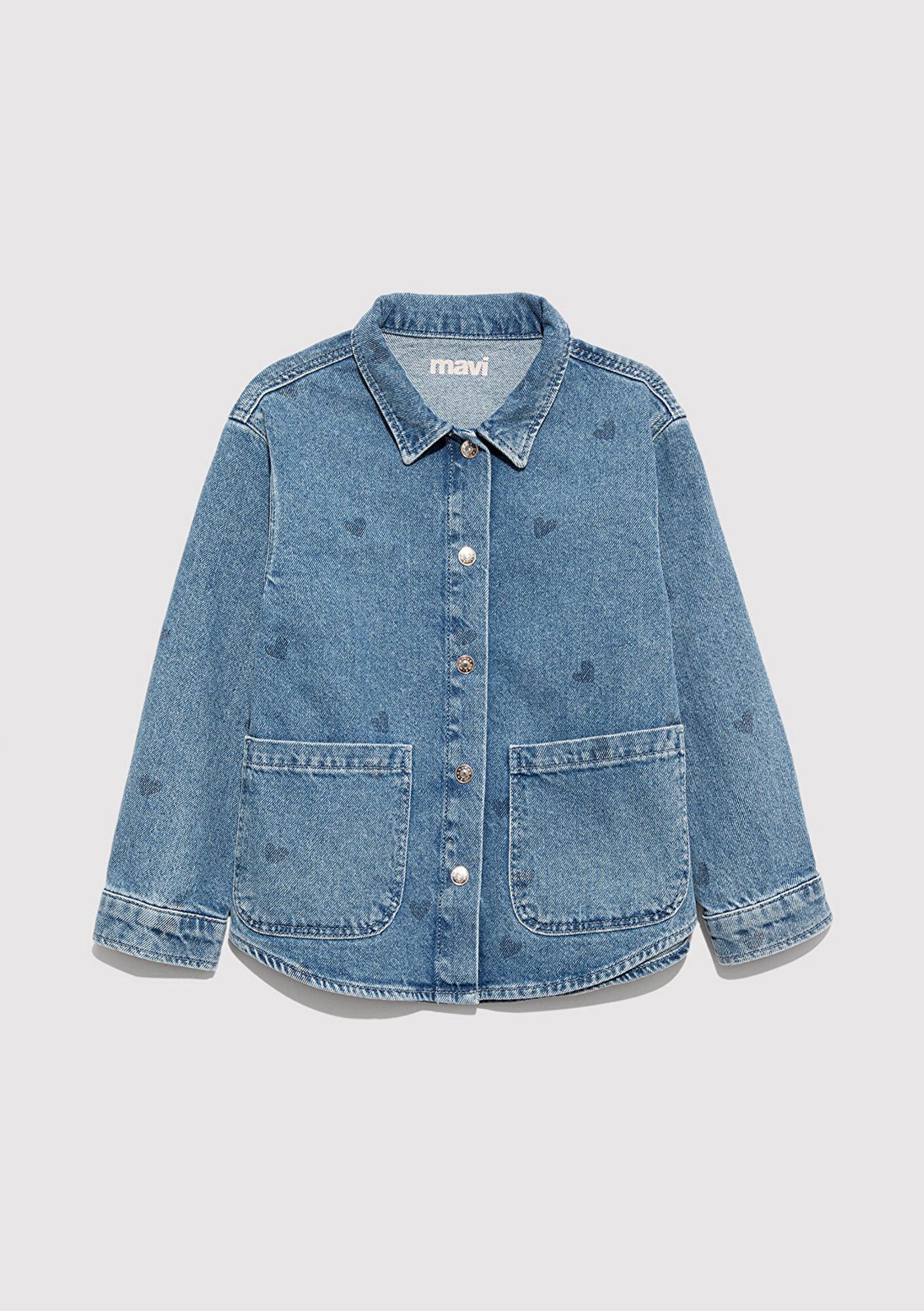 Mavi Lullu Açık Mavi Jean Gömlek Regular Fit / Normal Kesim 7210002-90880