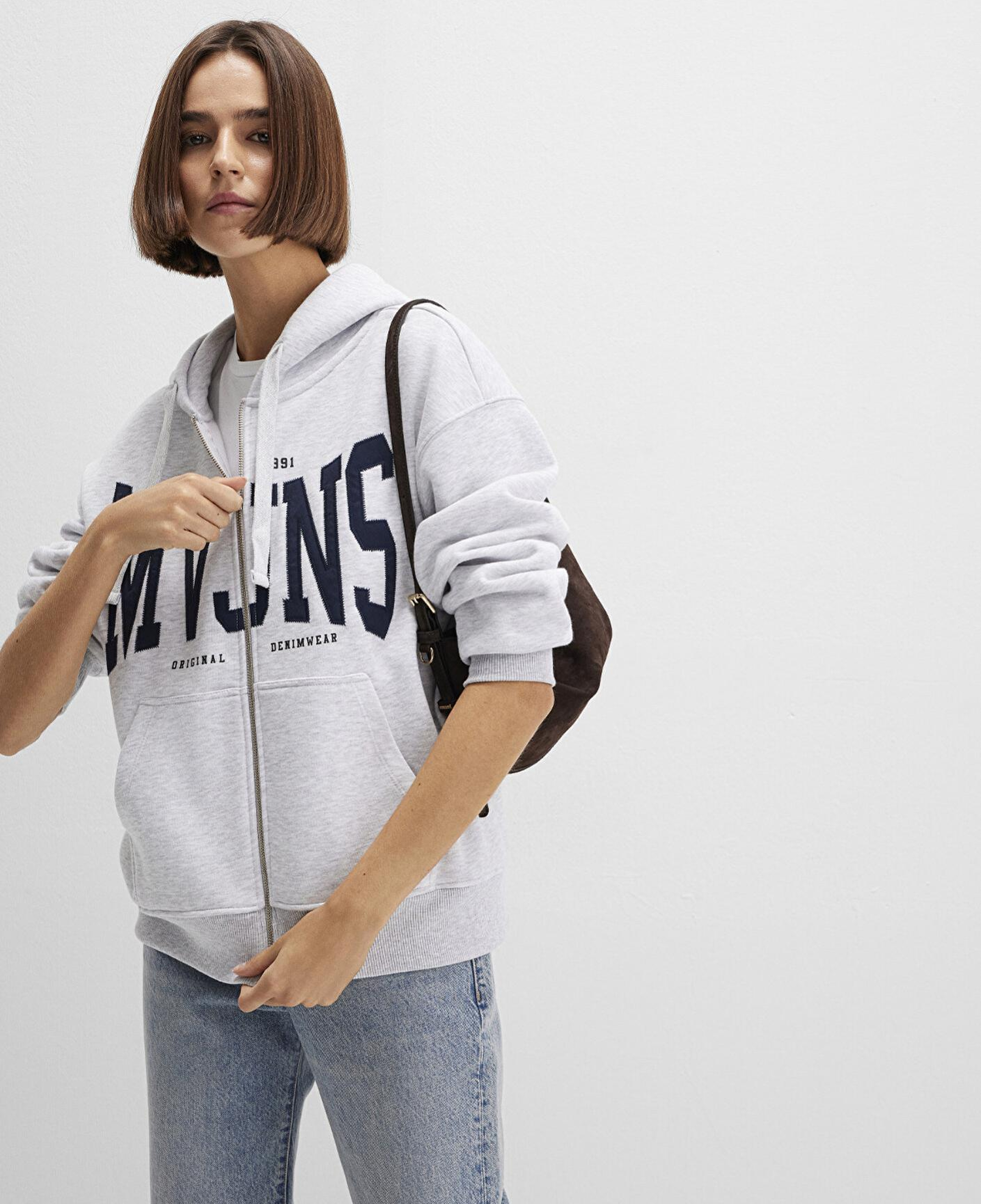 Mavi MVJNS Logo Gri Sweatshirt 1S10421-80196