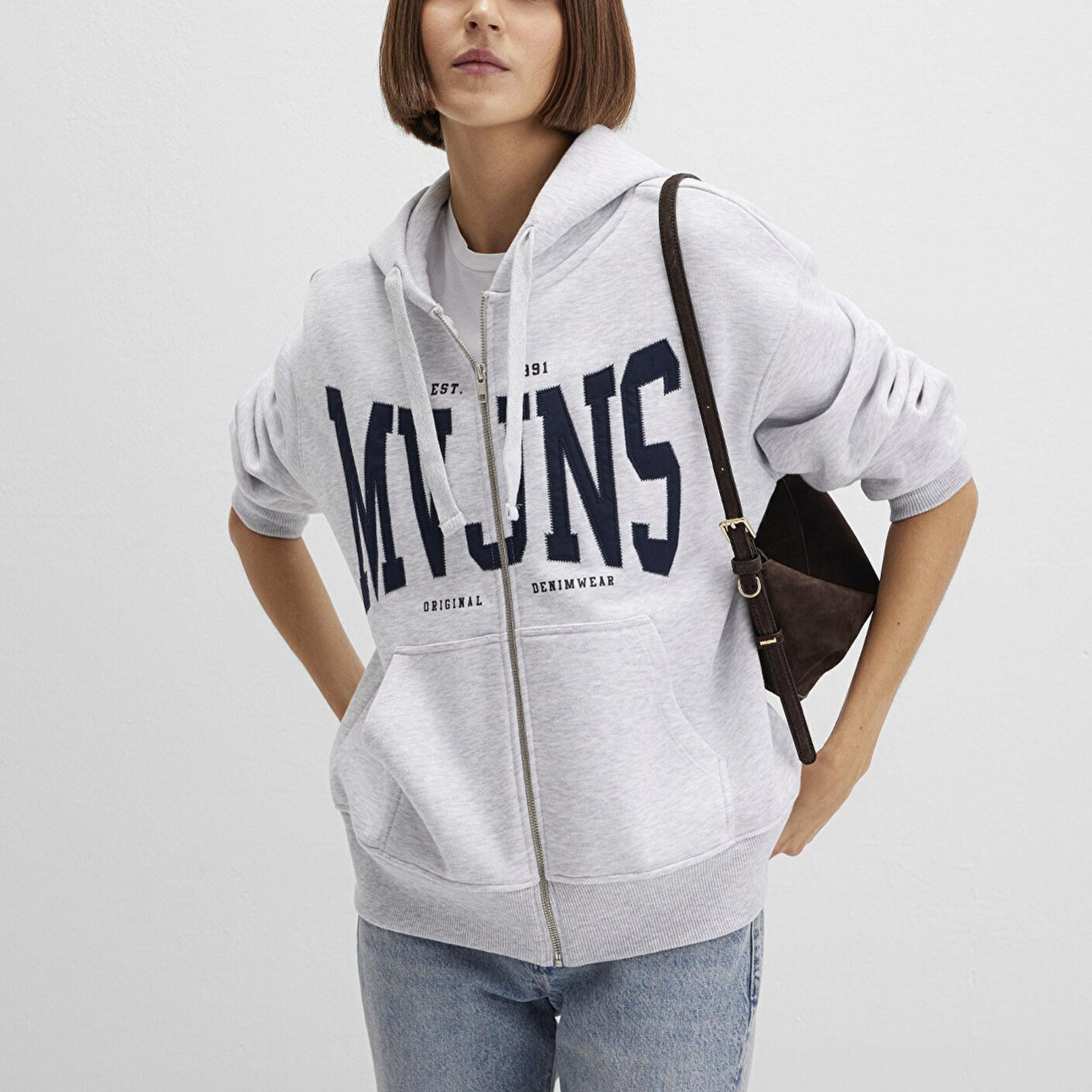 Mavi MVJNS Logo Gri Sweatshirt 1S10421-80196
