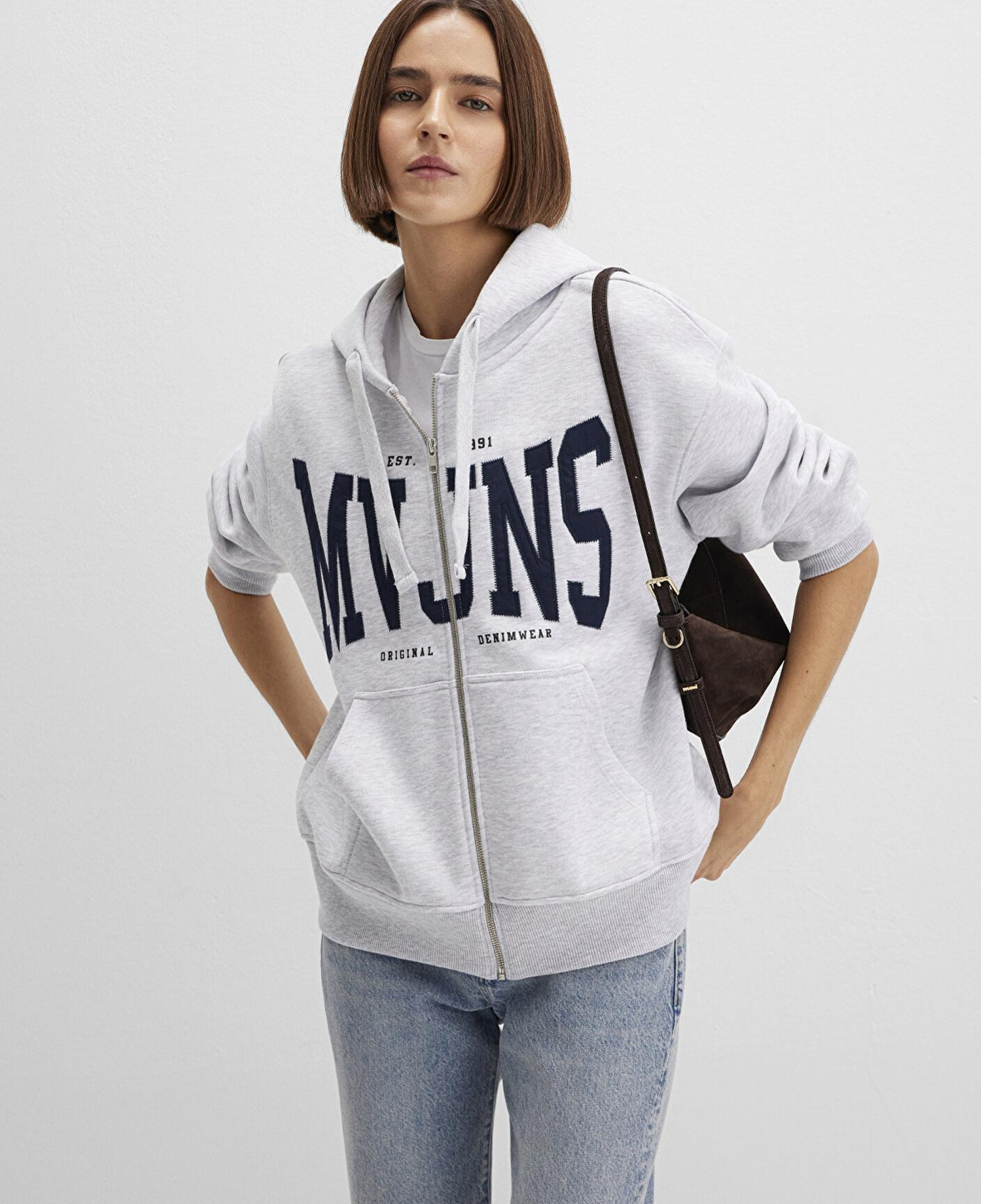 Mavi MVJNS Logo Gri Sweatshirt 1S10421-80196