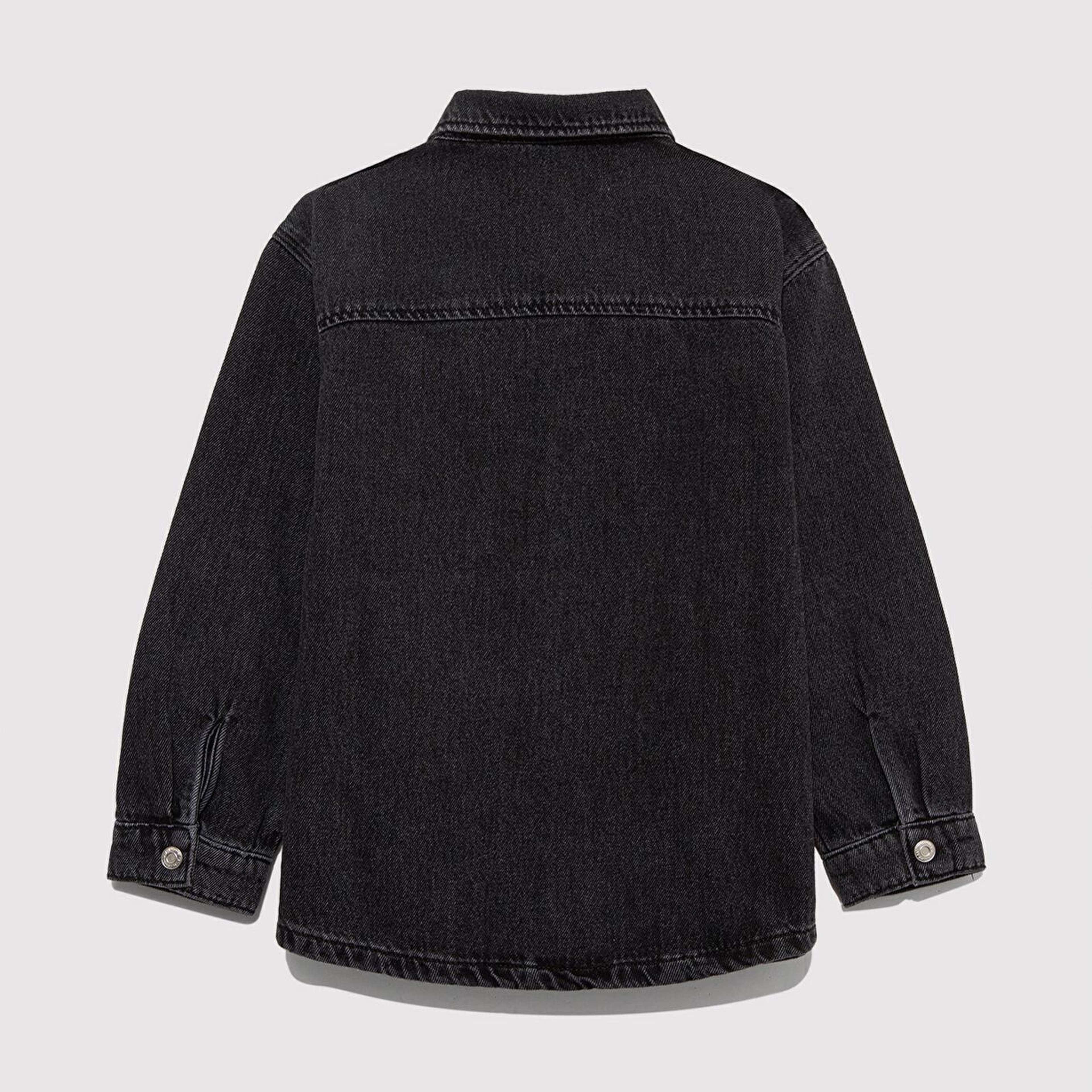 Mavi Bob 90lar Antrasit Denim Jean Gömlek Oversize / Geniş Kesim 6210000-89447