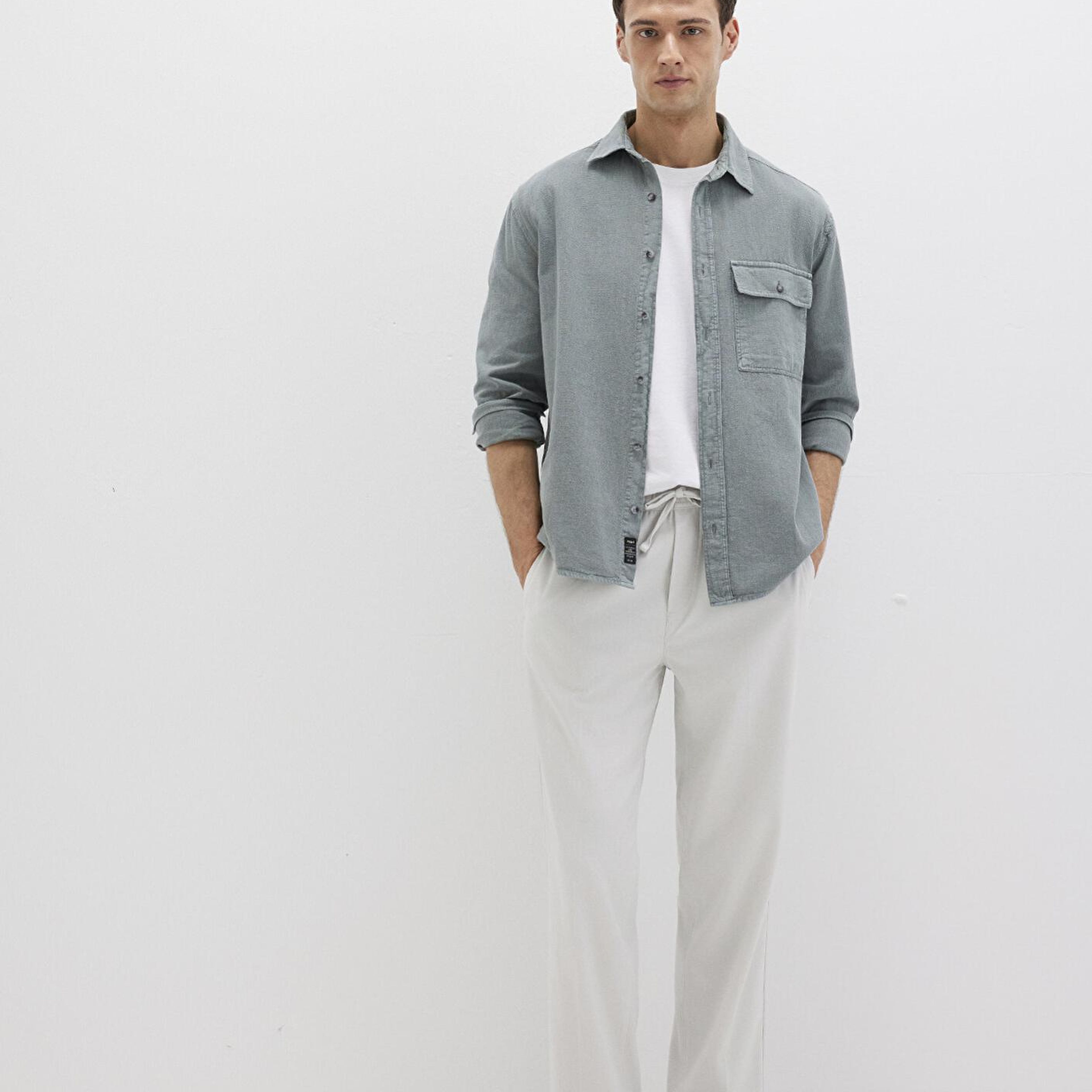 Mavi Açık Gri Pantolon 0010480-70080