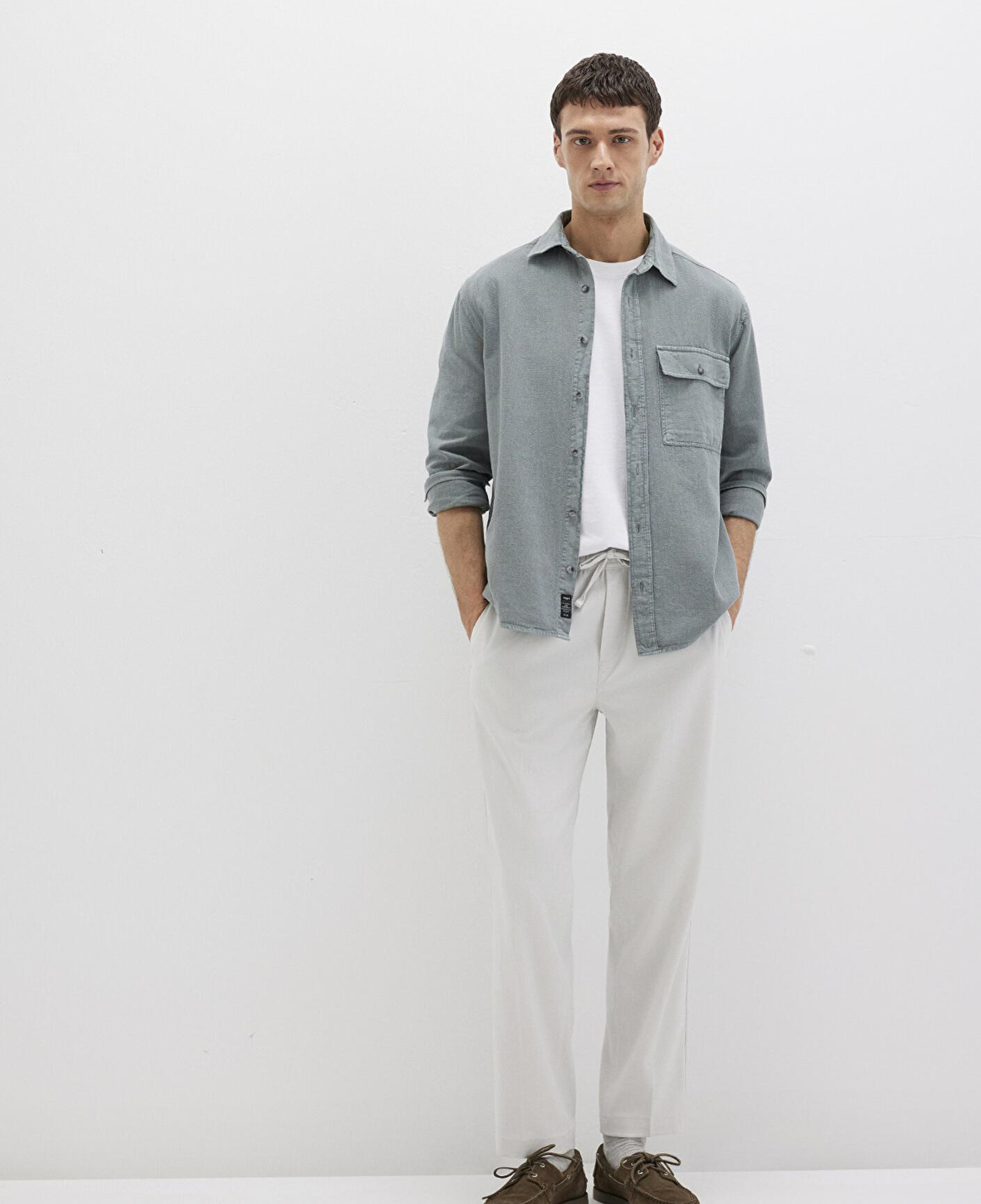 Mavi Açık Gri Pantolon 0010480-70080