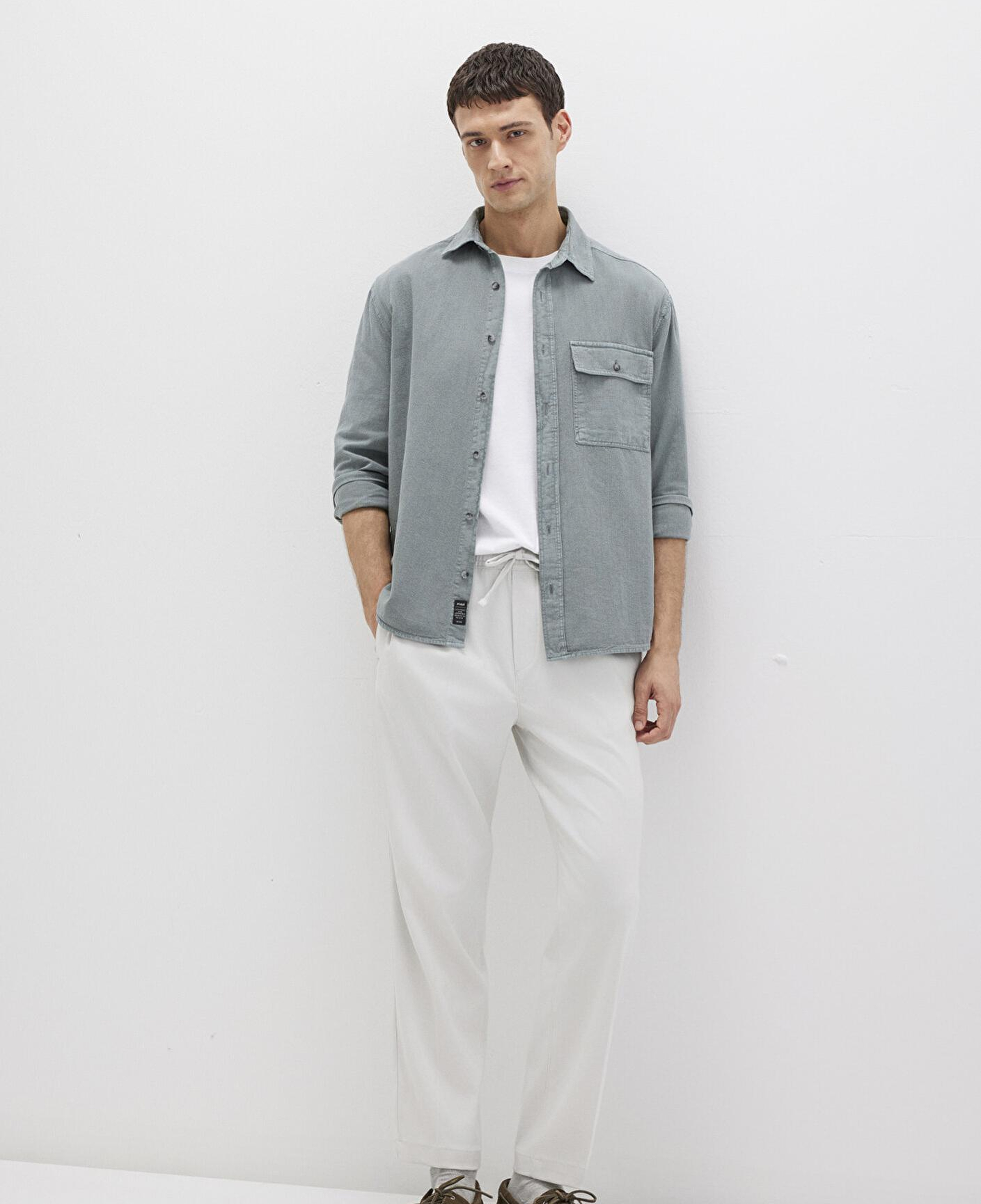 Mavi Açık Gri Pantolon 0010480-70080