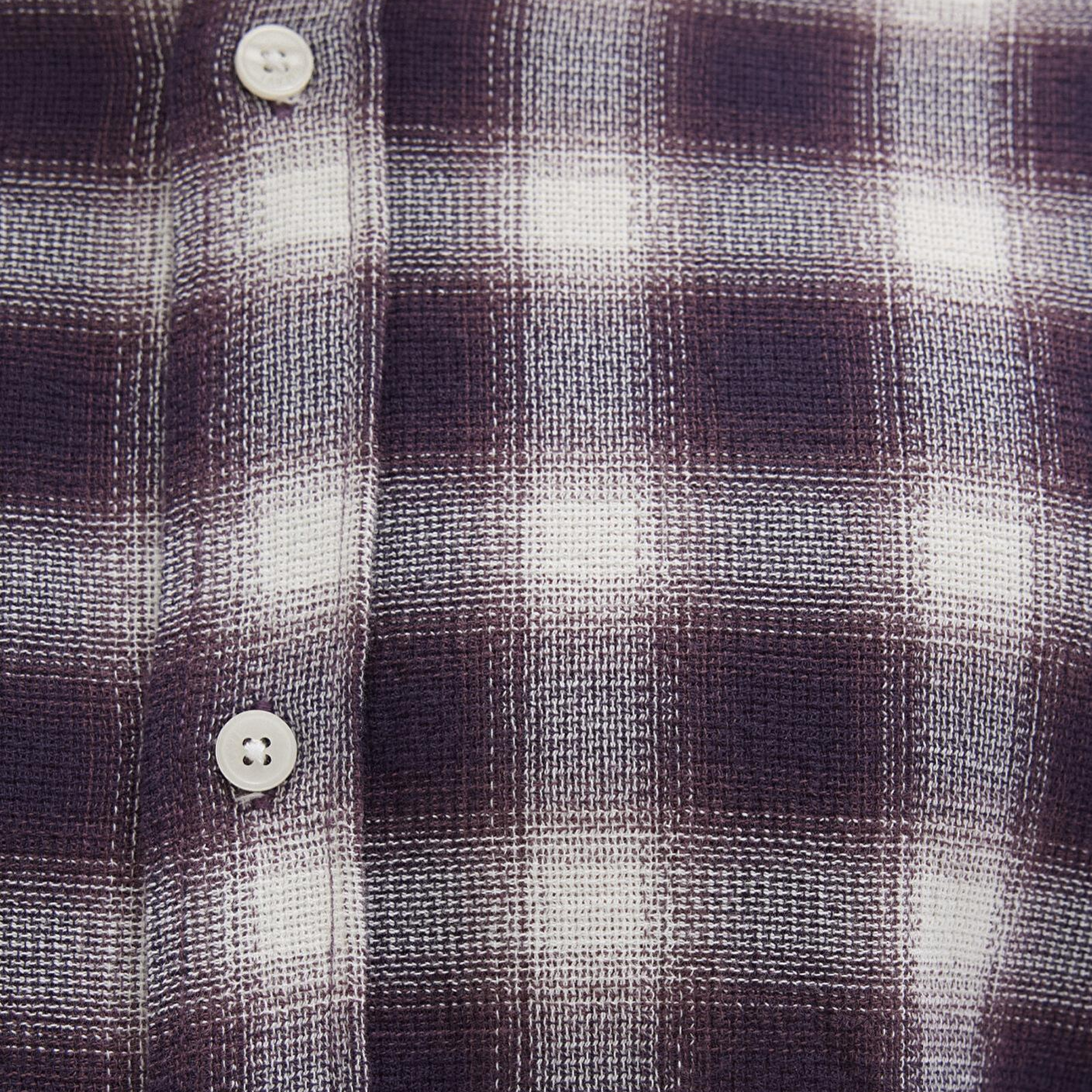 Mavi Kareli Mor Gömlek Loose Fit / Bol Rahat Kesim 0211646-90857