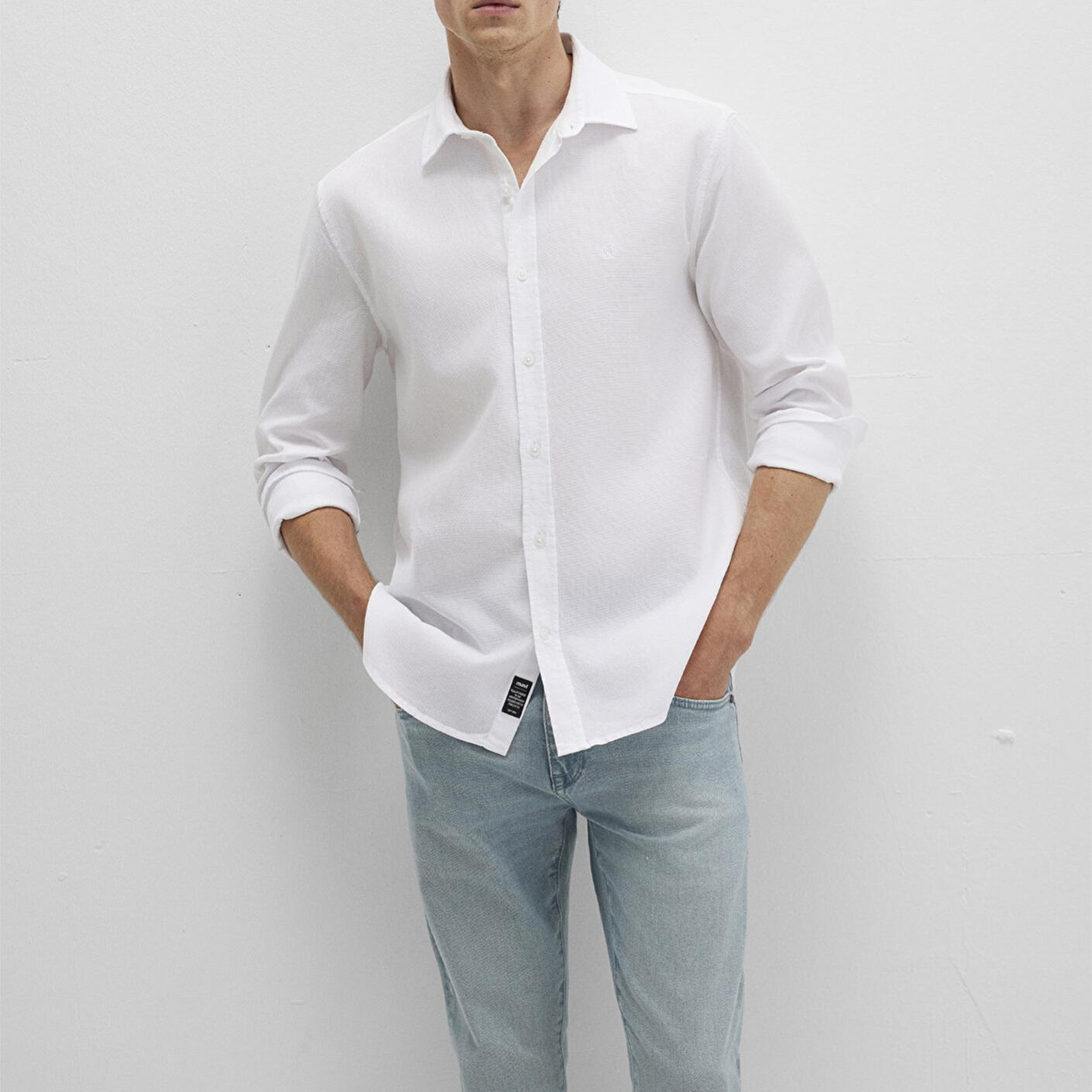 Mavi Beyaz Gömlek Slim Fit / Dar Kesim 0211656-620