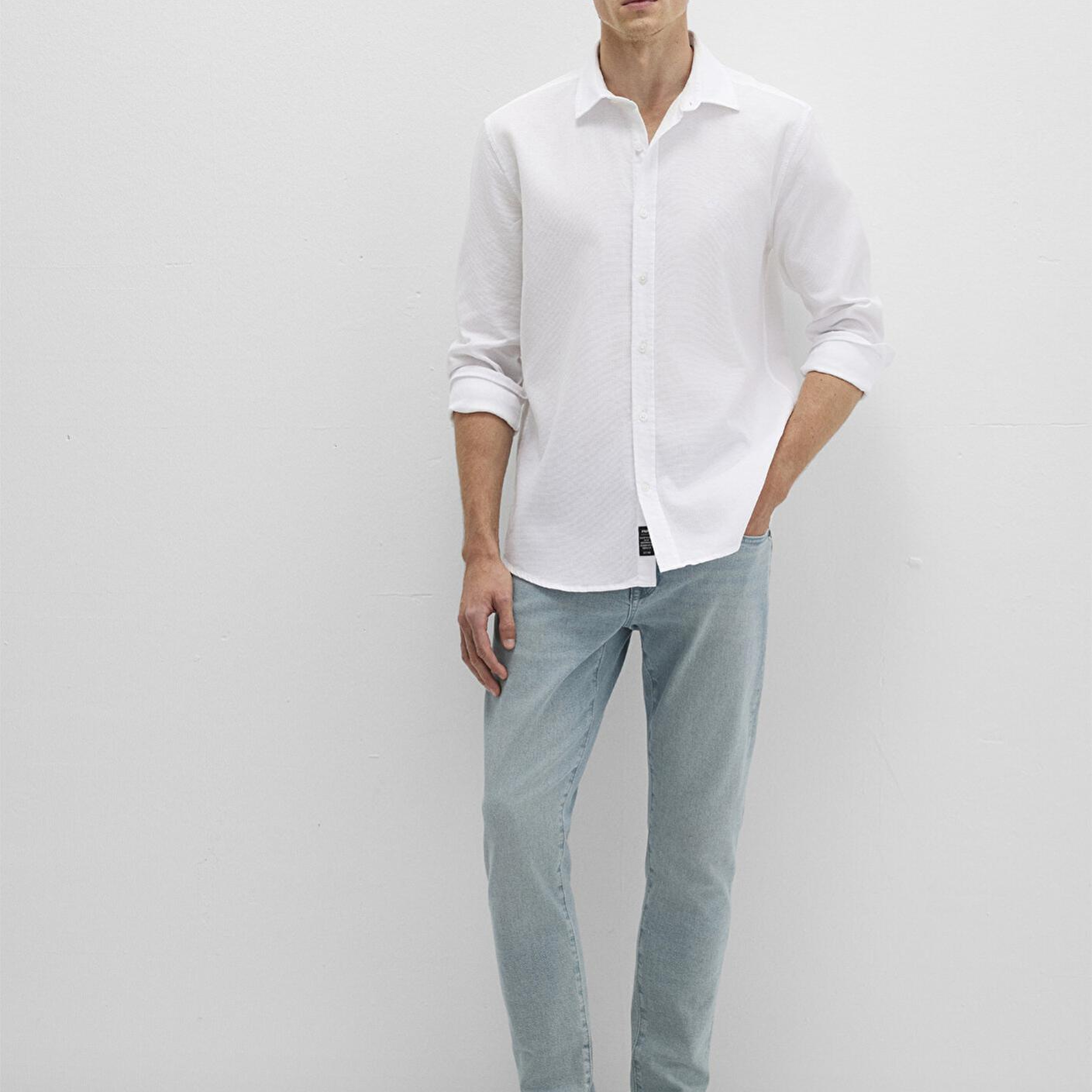 Mavi Beyaz Gömlek Slim Fit / Dar Kesim 0211656-620