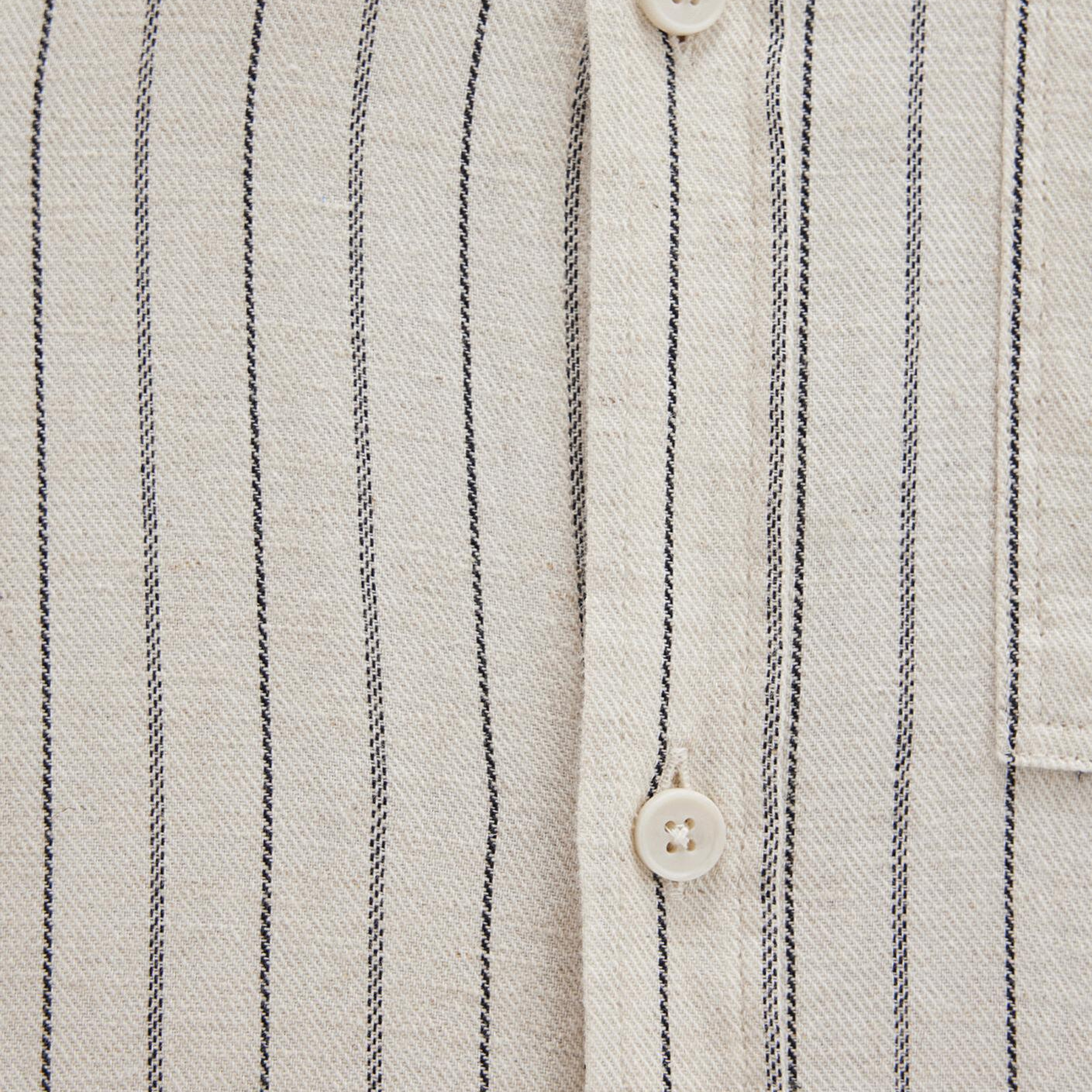 Mavi Çizgili Bej Gömlek Regular Fit / Normal Kesim 0211702-90923