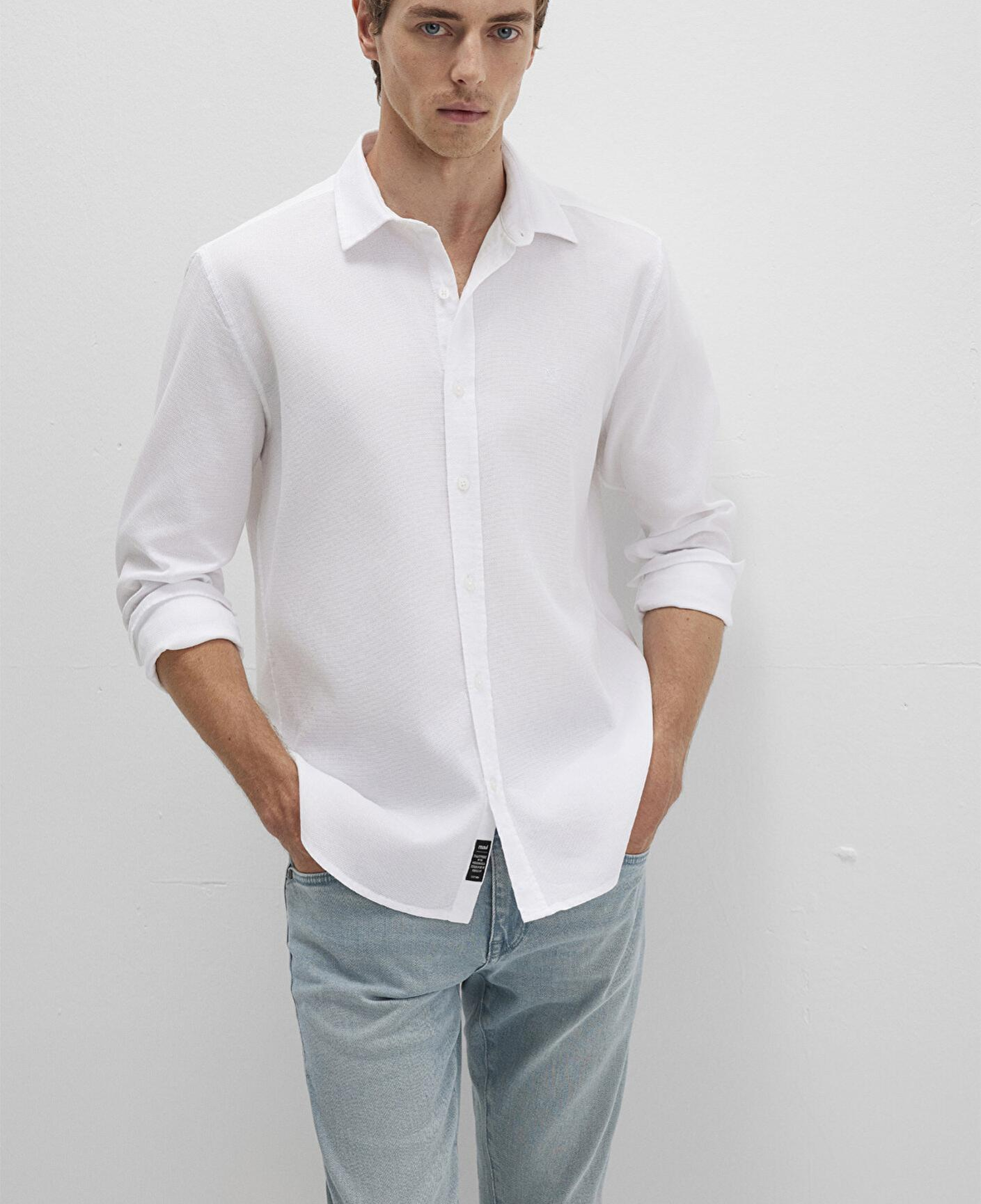 Mavi Beyaz Gömlek Slim Fit / Dar Kesim 0211656-620