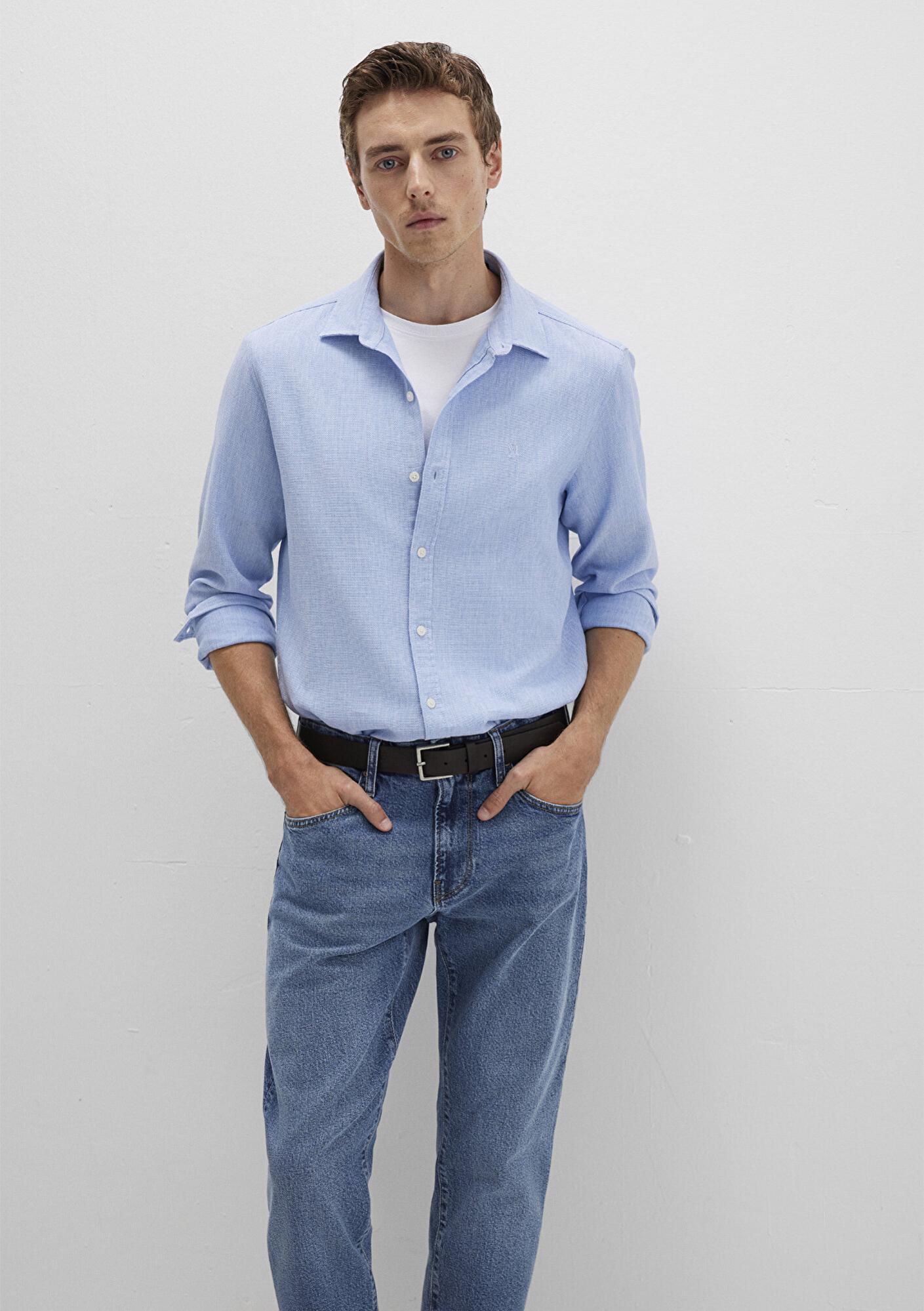 Mavi Mavi Gömlek Slim Fit / Dar Kesim 0211656-88654