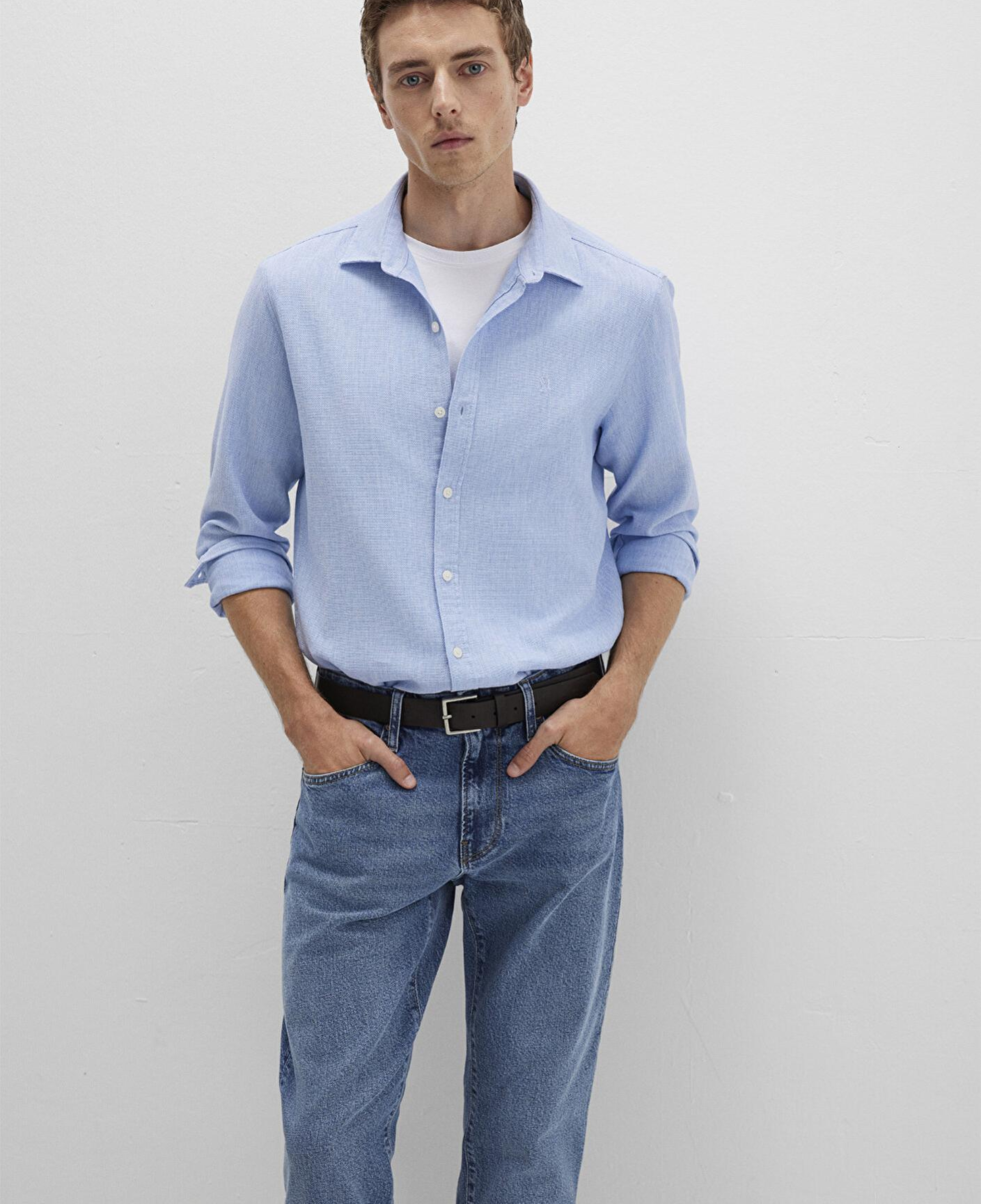 Mavi Mavi Gömlek Slim Fit / Dar Kesim 0211656-88654