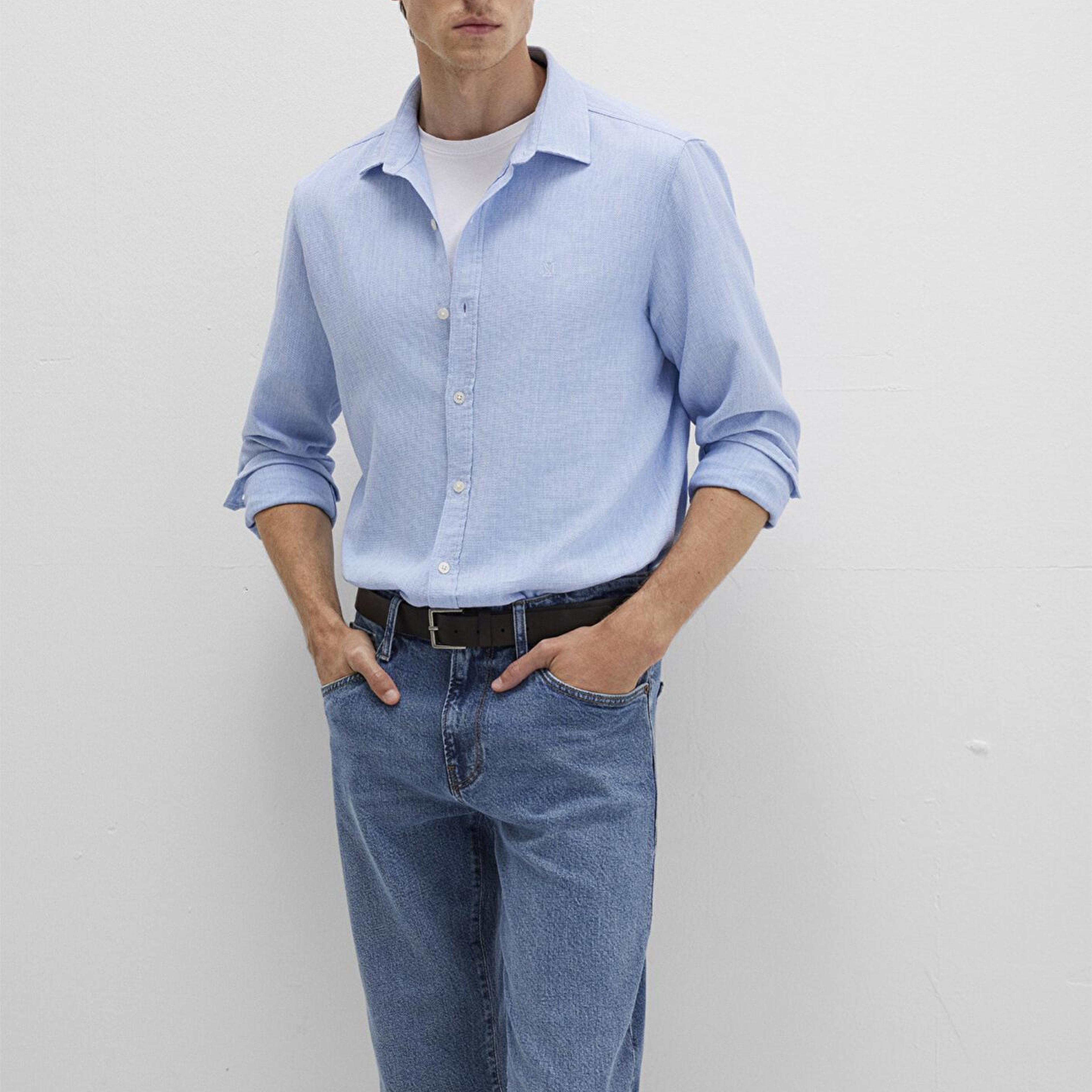 Mavi Mavi Gömlek Slim Fit / Dar Kesim 0211656-88654