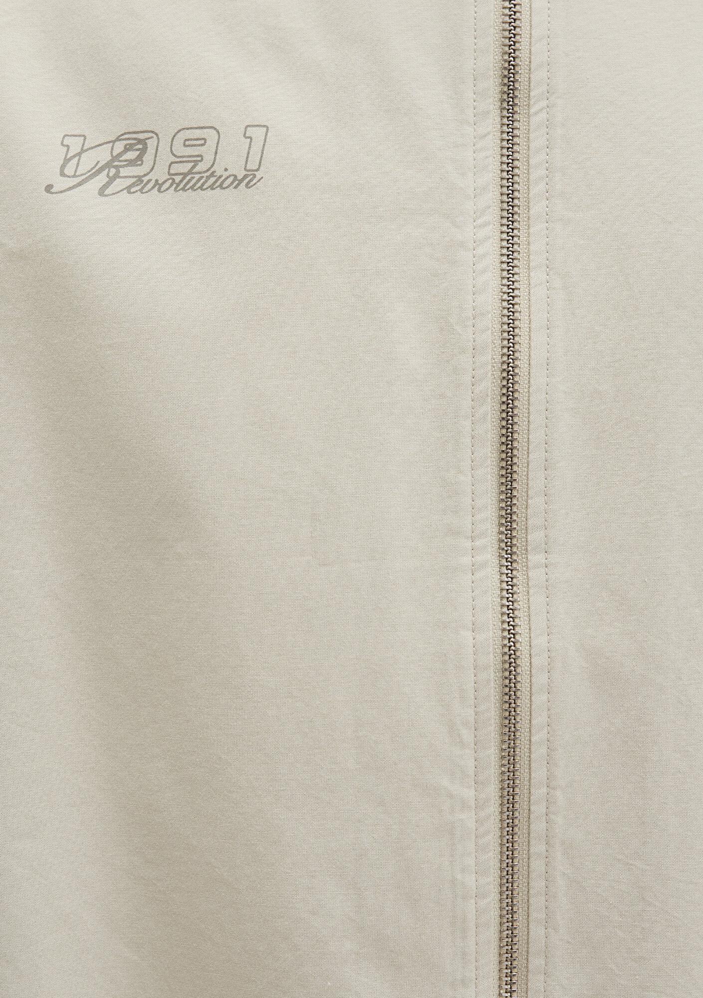 Mavi MV Baskılı Ekru İnce Ceket Oversize / Geniş Kesim 0211690-70065