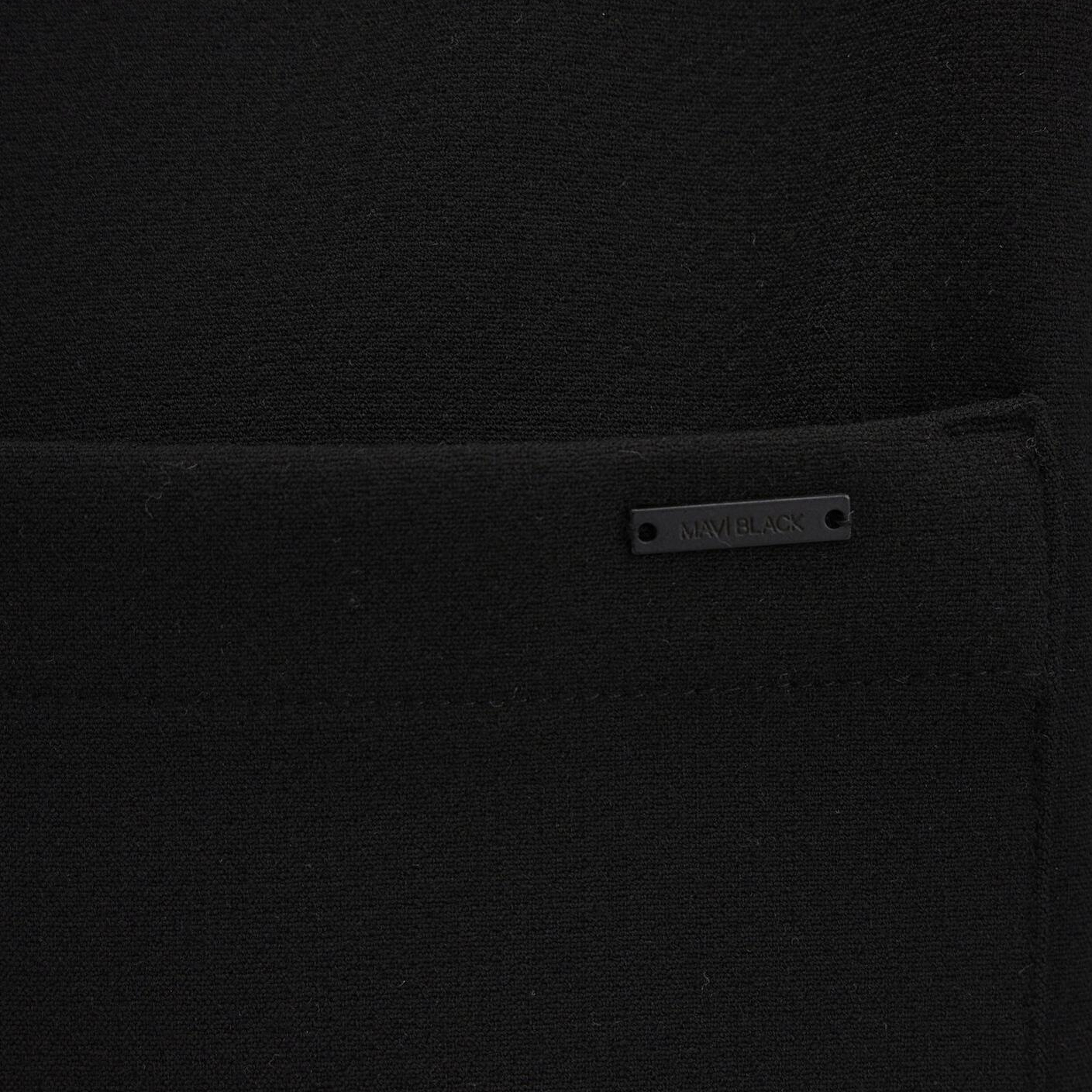 Mavi Cep Detaylı Siyah Gömlek Regular Fit / Normal Kesim 0211677-900