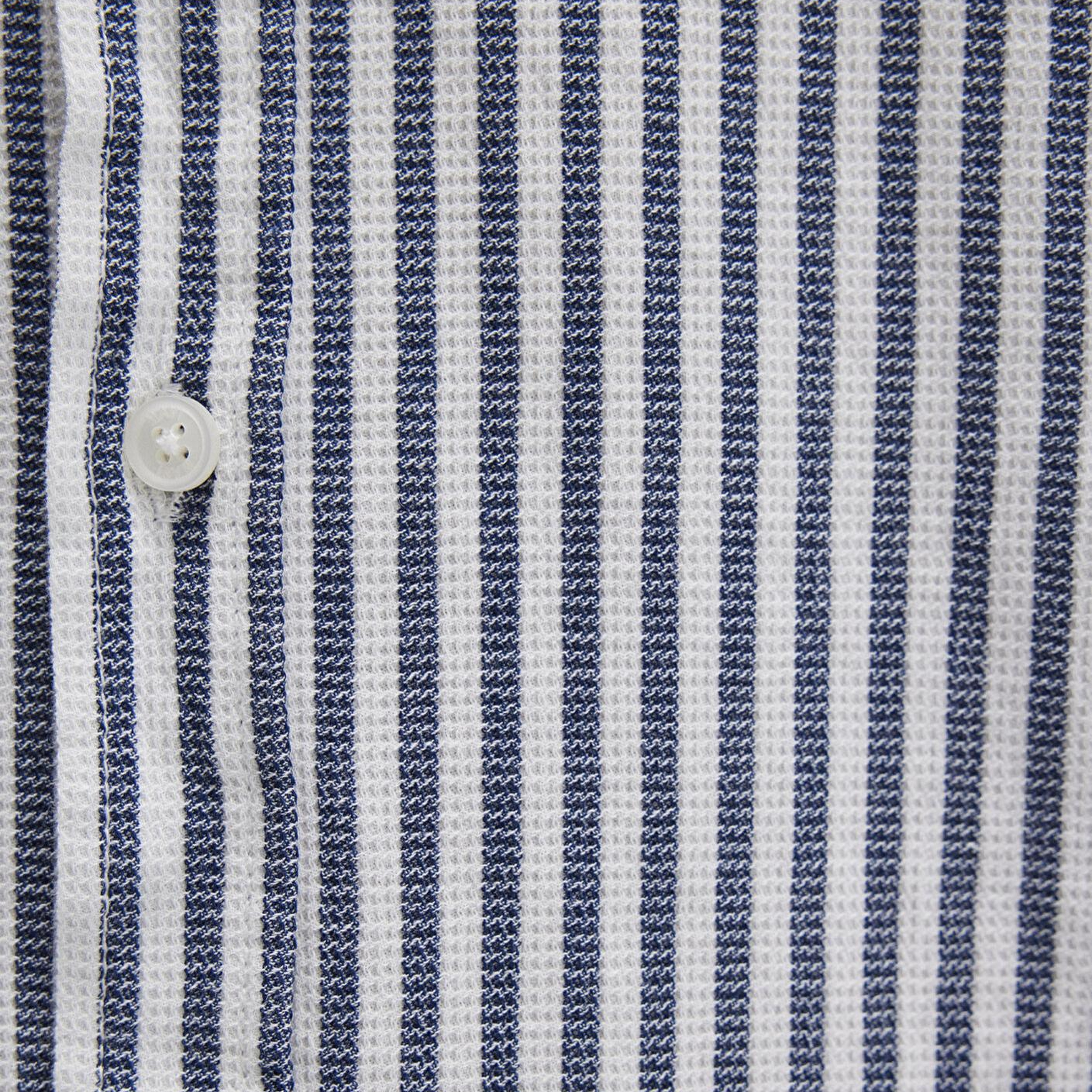 Mavi Çizgili Lacivert Gömlek Slim Fit / Dar Kesim 0211692-90911