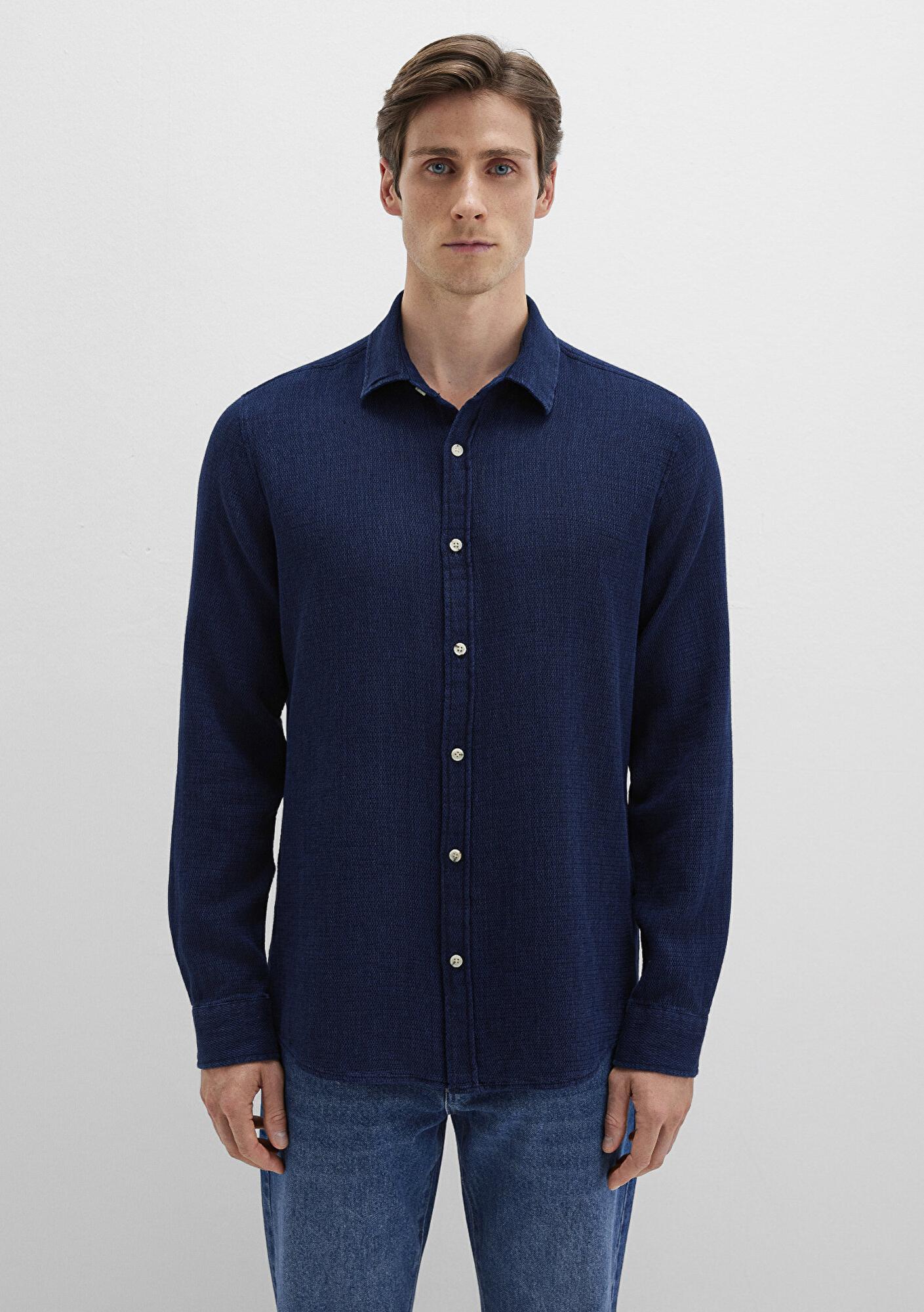 Mavi Lacivert Indigo Gömlek Regular Fit / Normal Kesim 0211681-18790