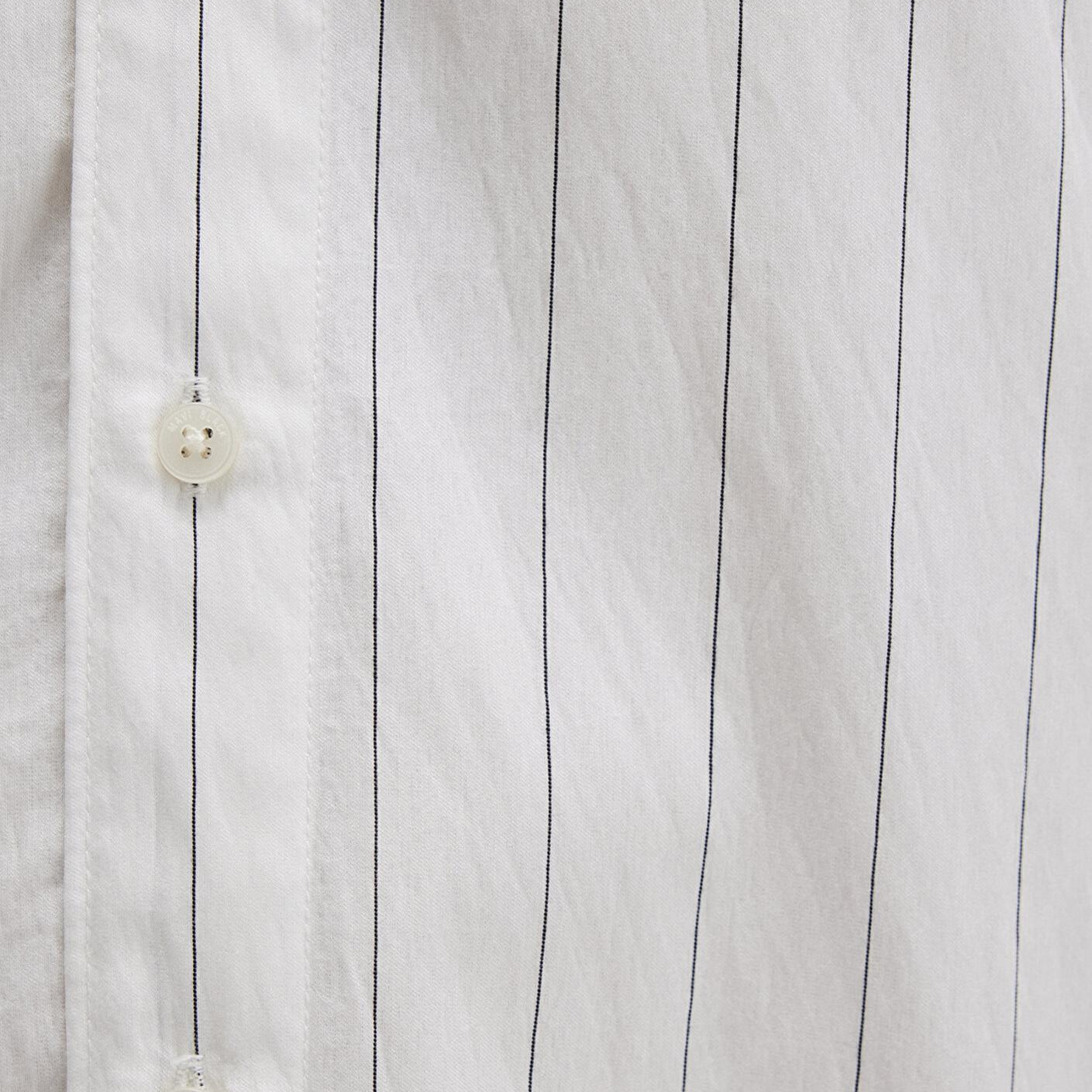 Mavi Çizgili Beyaz Gömlek Regular Fit / Normal Kesim 0211665-90898